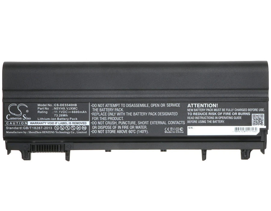 CS-DE5540HB : Battery for DELL Latitude E5440, Latitude E5540, Latitude 15 5000-E5540 and others - Replaces DELL VJXMC, VVONF, N5YH9 and others - Image 5
