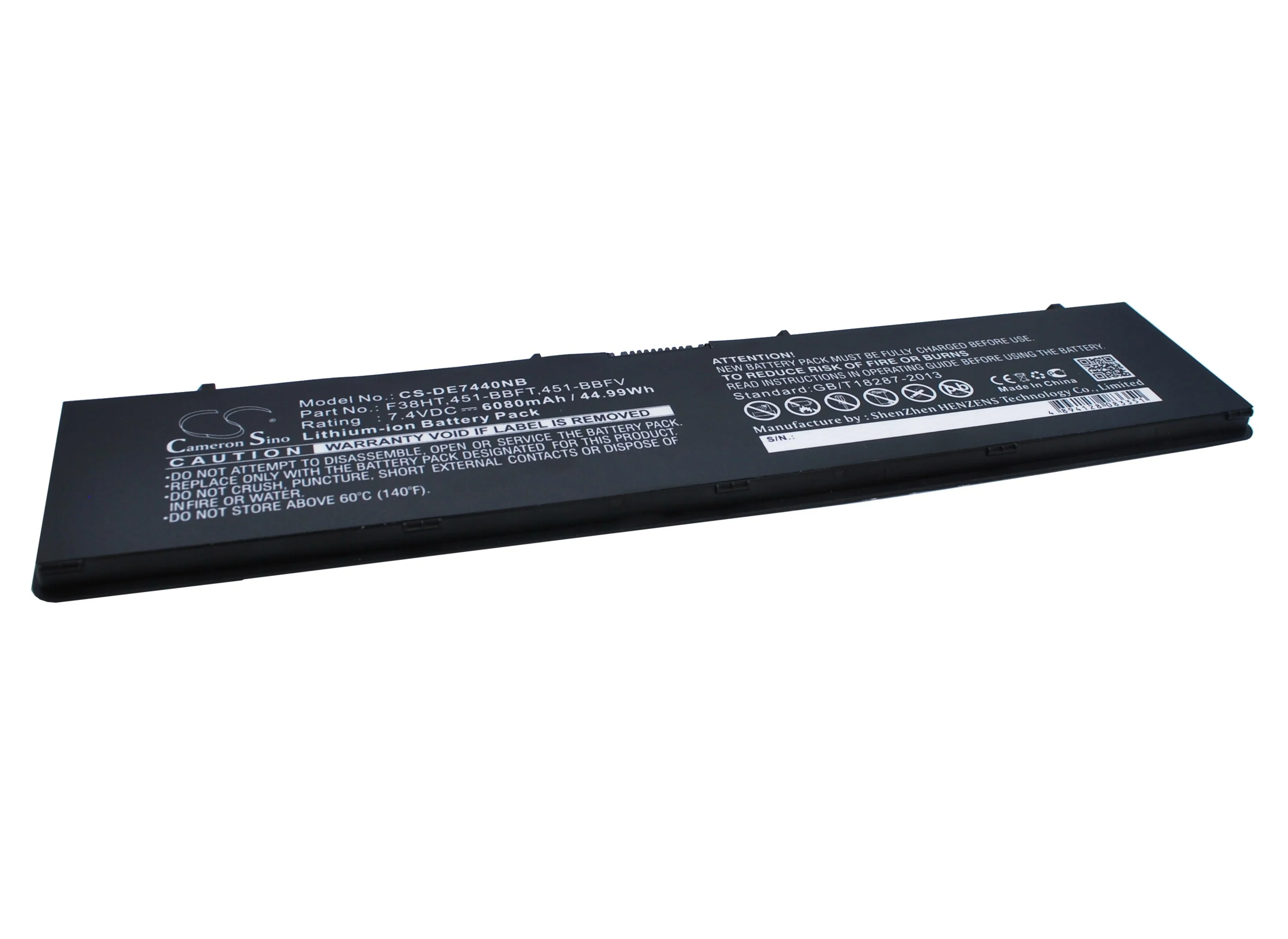 CS-DE7440NB : Battery for DELL Latitude E7440, Latitude 14 7000, Latitude E7450 and others - Replaces DELL F38HT, 451-BBFT, 451-BBFY and others - Image 2