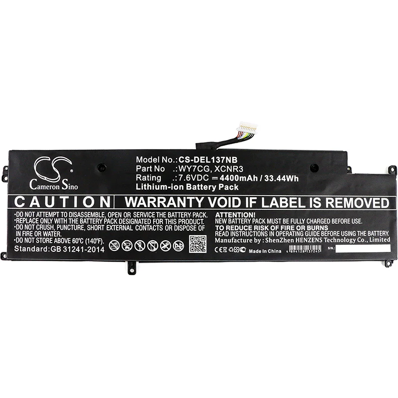 CS-DEL137NB : Battery for DELL Latitude 13 7370 - Replaces DELL WY7CG, XCNR3 - Image 3