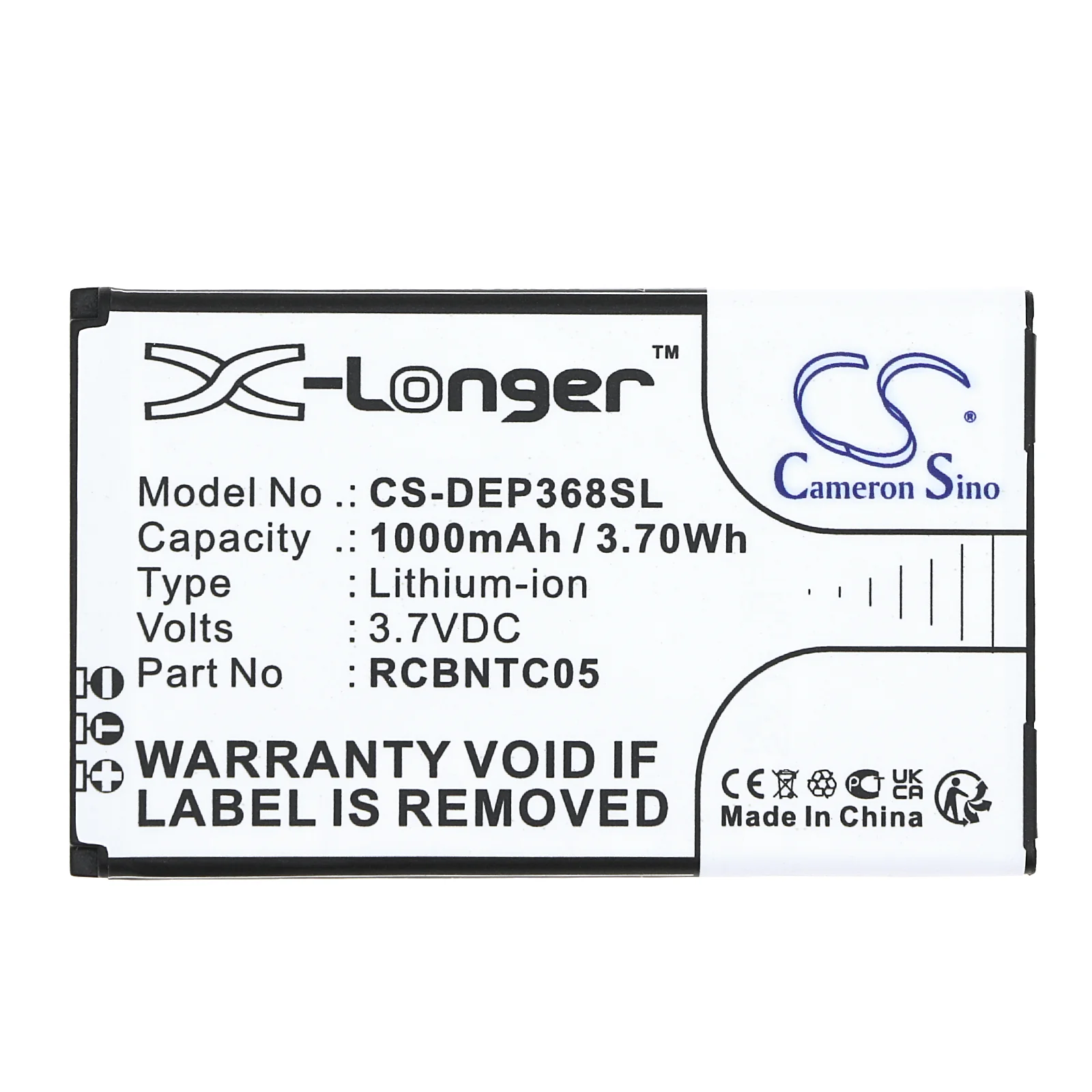 CS-DEP368SL : Battery for Doro Primo 368 - Replaces Doro RCBNTC05 - Image 5
