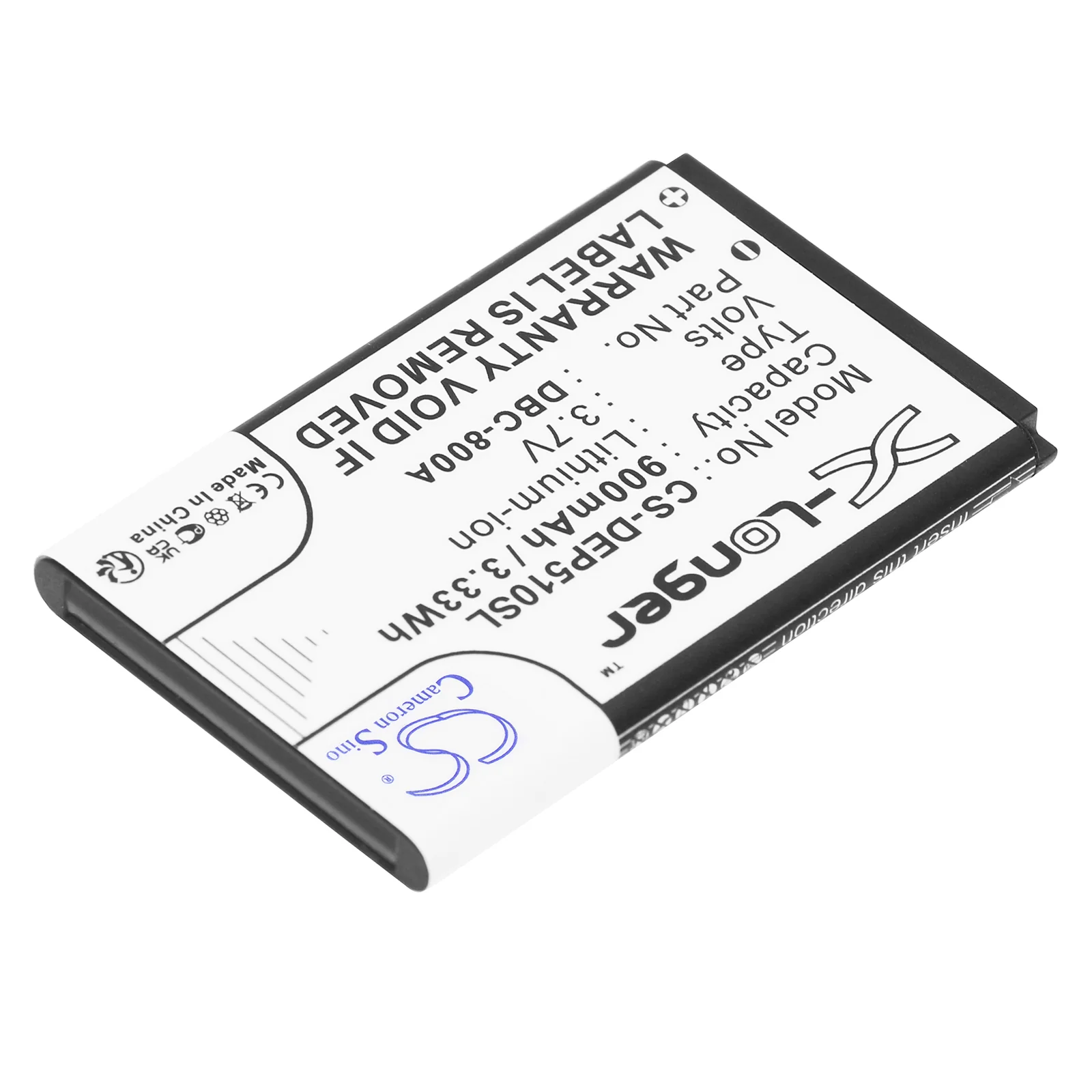 CS-DEP510SL : Battery for Tiptel 6120, 6121, 6170 and others - Replaces Qilive 872687-874761, 886337 - Image 2