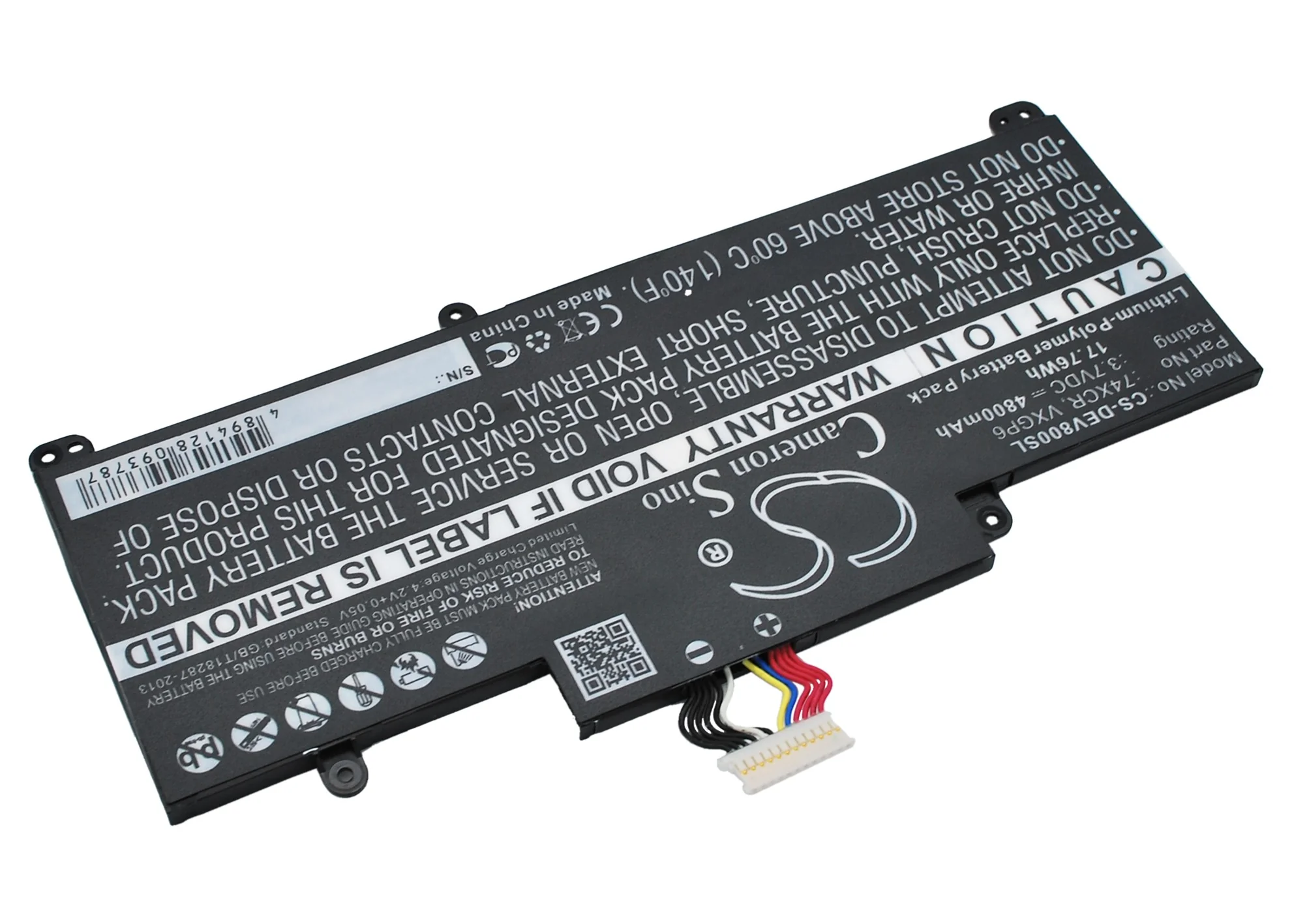 CS-DEV800SL : Battery for DELL Venue 8 Pro, T01D, T10D-5830 - Replaces DELL 74XCR, VXGP6 - Image 2