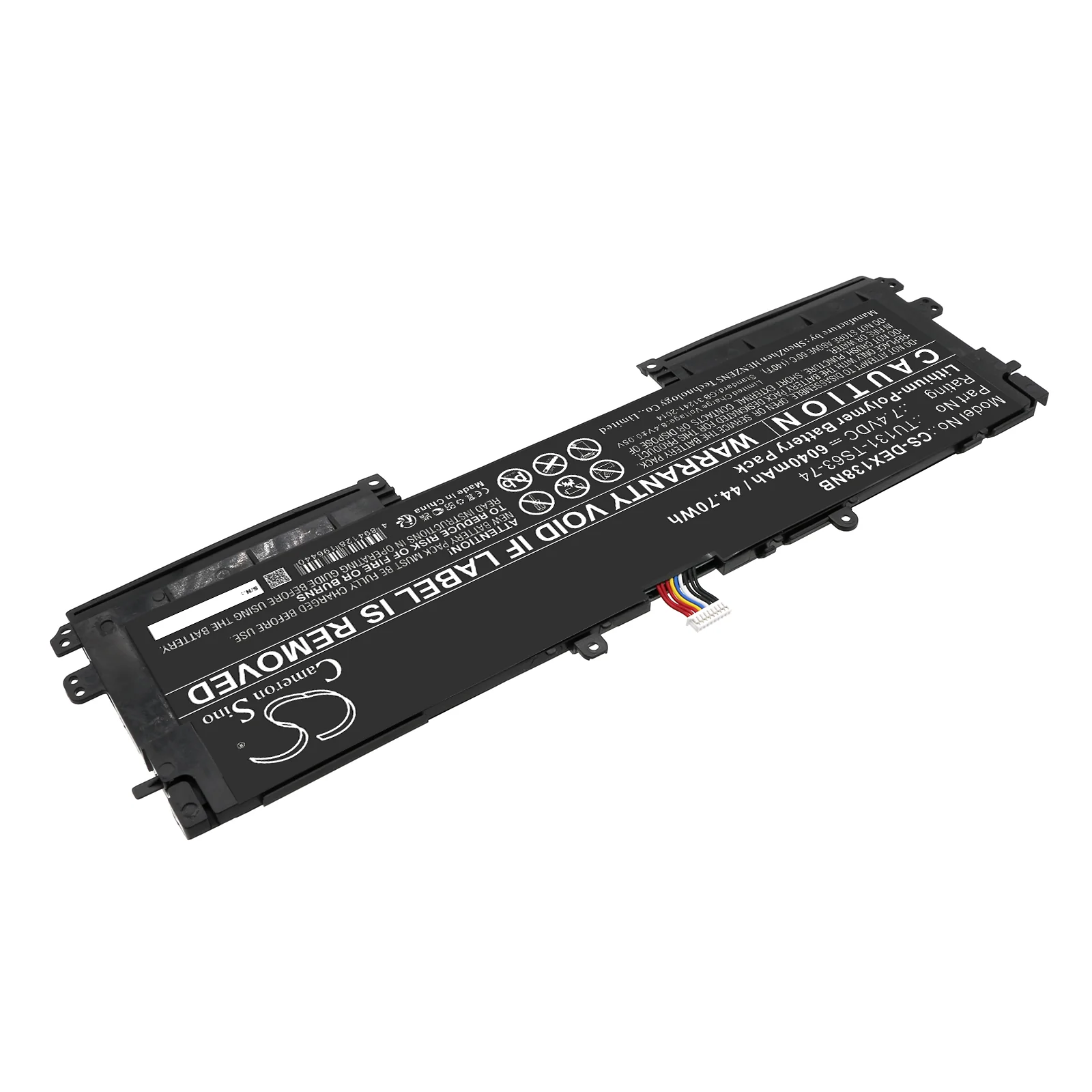 CS-DEX138NB : Battery for Dell XPS 13D-8808, XPS13D-5701, Schenker S306 and others - Replaces Dell TU131-TS63-74 - Image 3
