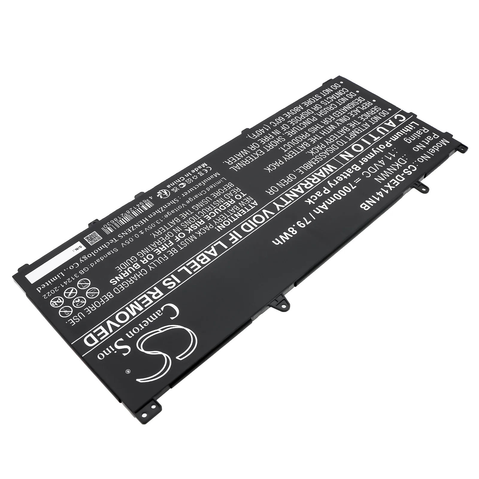 CS-DEX141NB : Battery for Dell Alienware X14 R1, Alienware X14 R2 - Replaces Dell 0DKNWN, DKNWN - Image 4