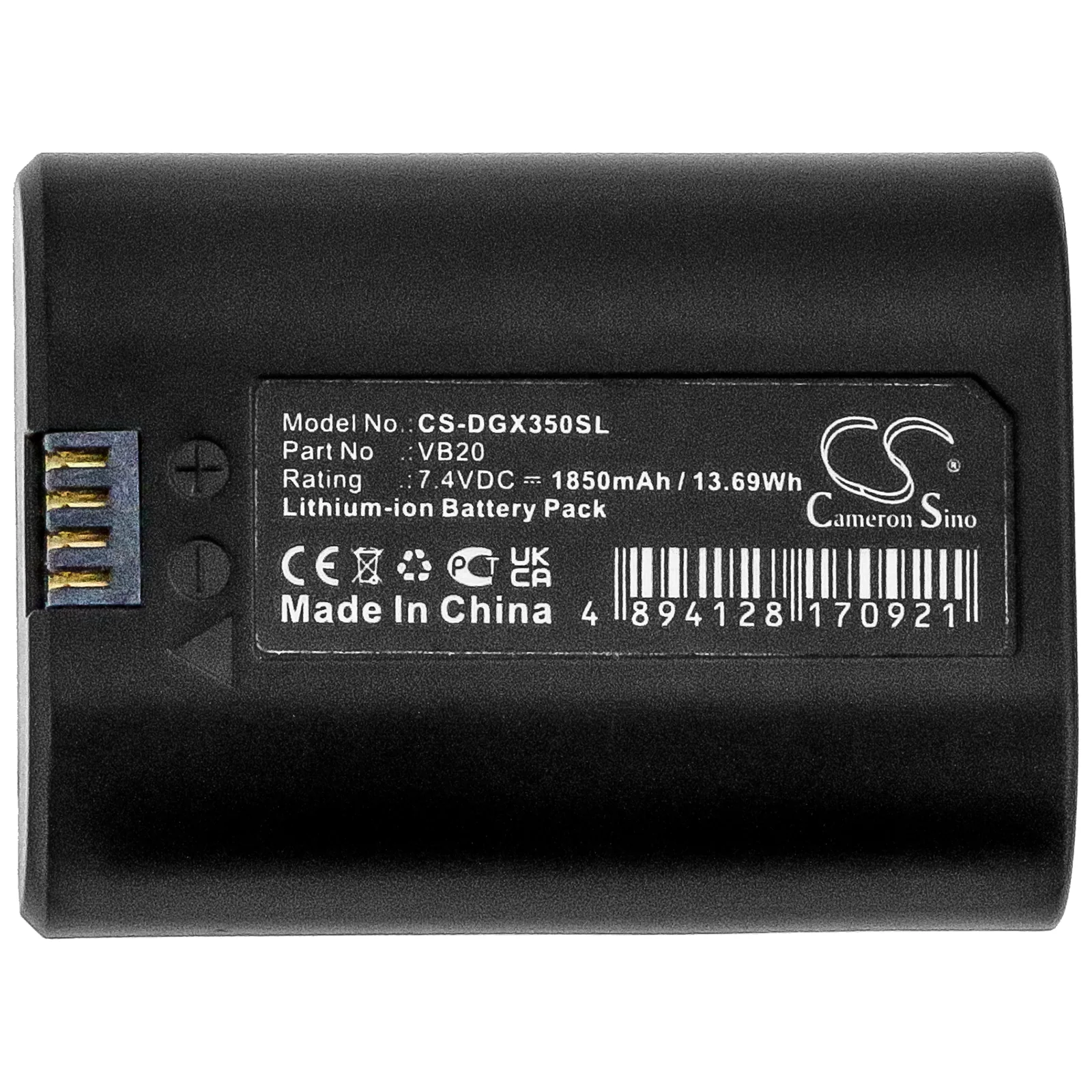 CS-DGX350SL : Battery for GODOX V350, V350S TTL, V350O and others - Replaces GODOX VB20 - Image 5