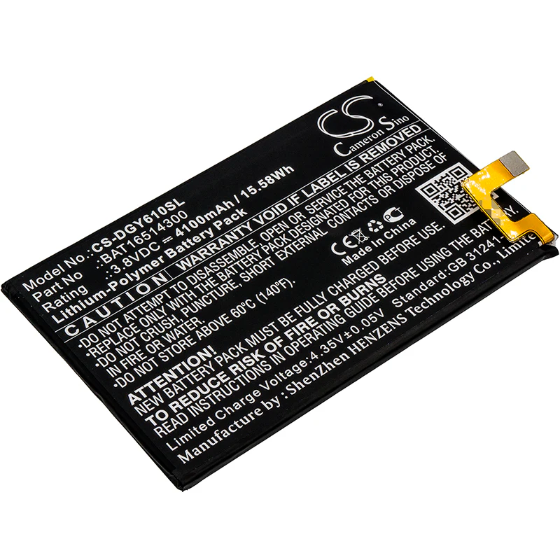 CS-DGY610SL : Battery for Doogee Y6 Max - Replaces Doogee BAT16514300 - Image 4