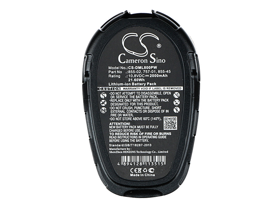CS-DML800PW : Battery for DREMEL 8000-01, 8001-01 - Replaces DREMEL 855-02, 855-45 - Image 5