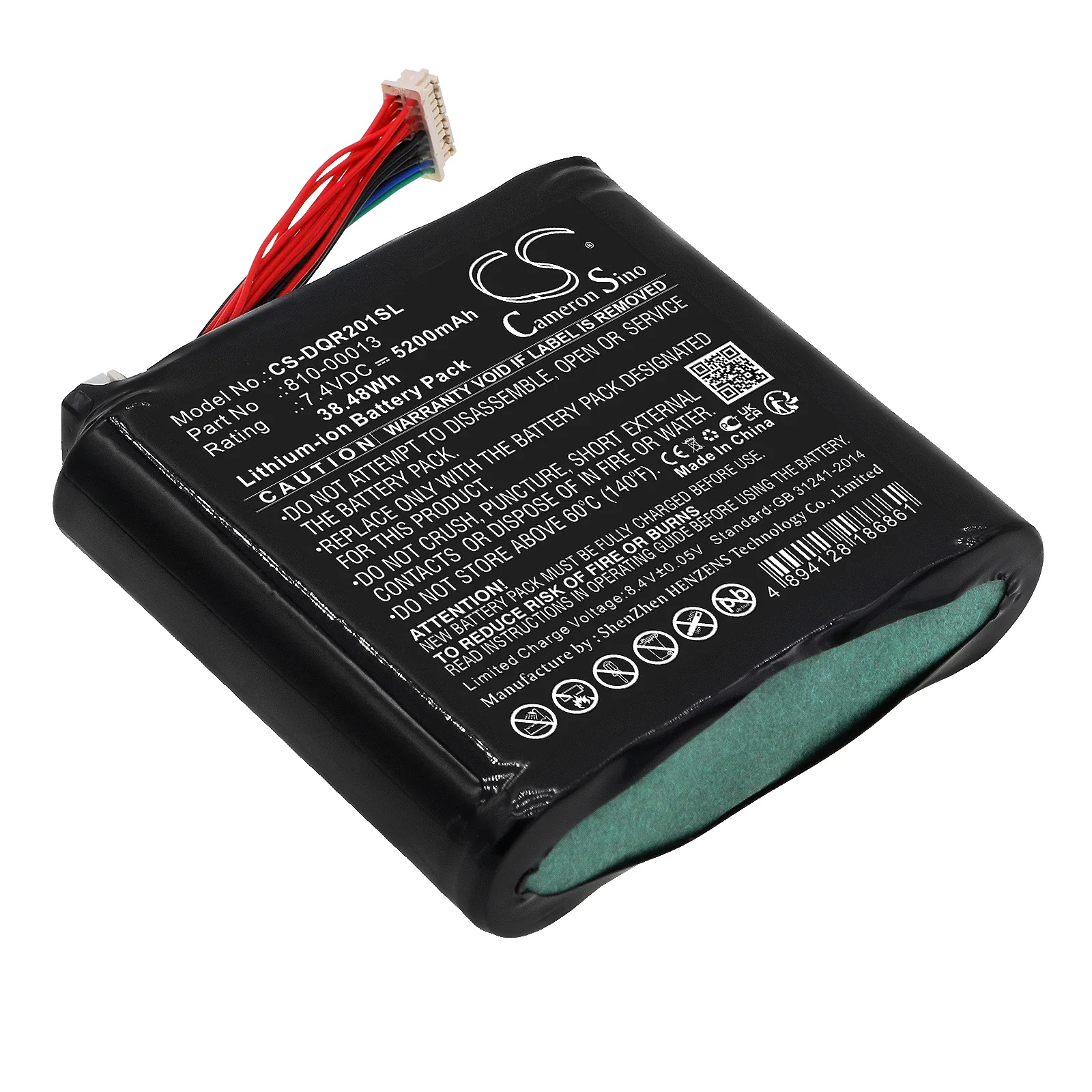 CS-DQR201SL : Battery for DAQRI Smart Glasses, DQR002001 - Replaces DAQRI 810-00013 - Image 3