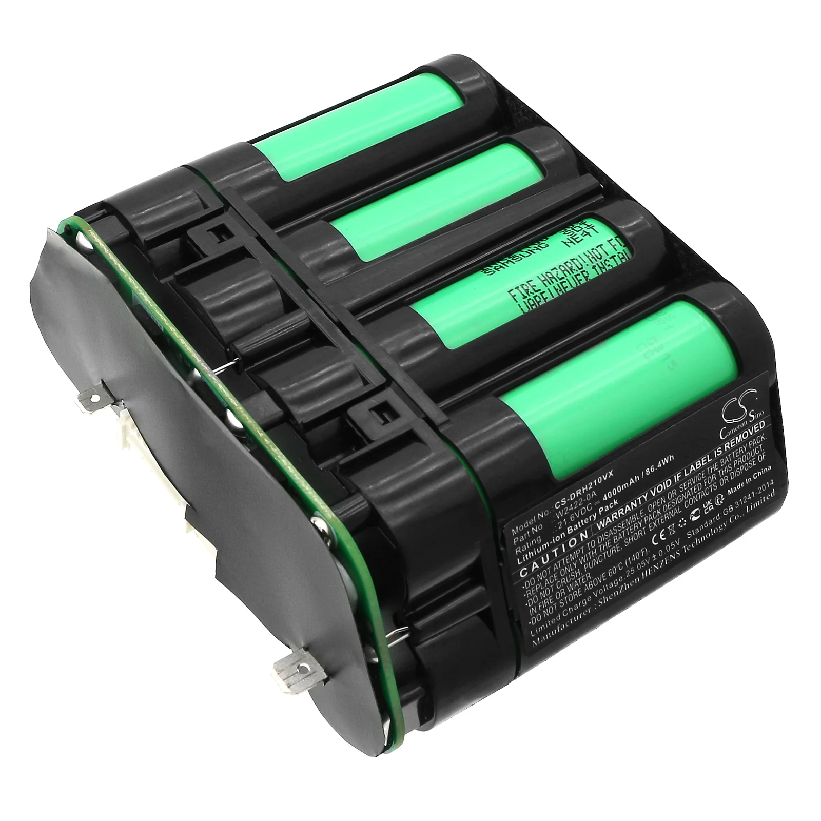 CS-DRH210VX : Battery for Dreame H20 ULTRA, H20 Ultra Station - Replaces Dreame W2422-0A, W2422-6S1P-C, W2422-0D
