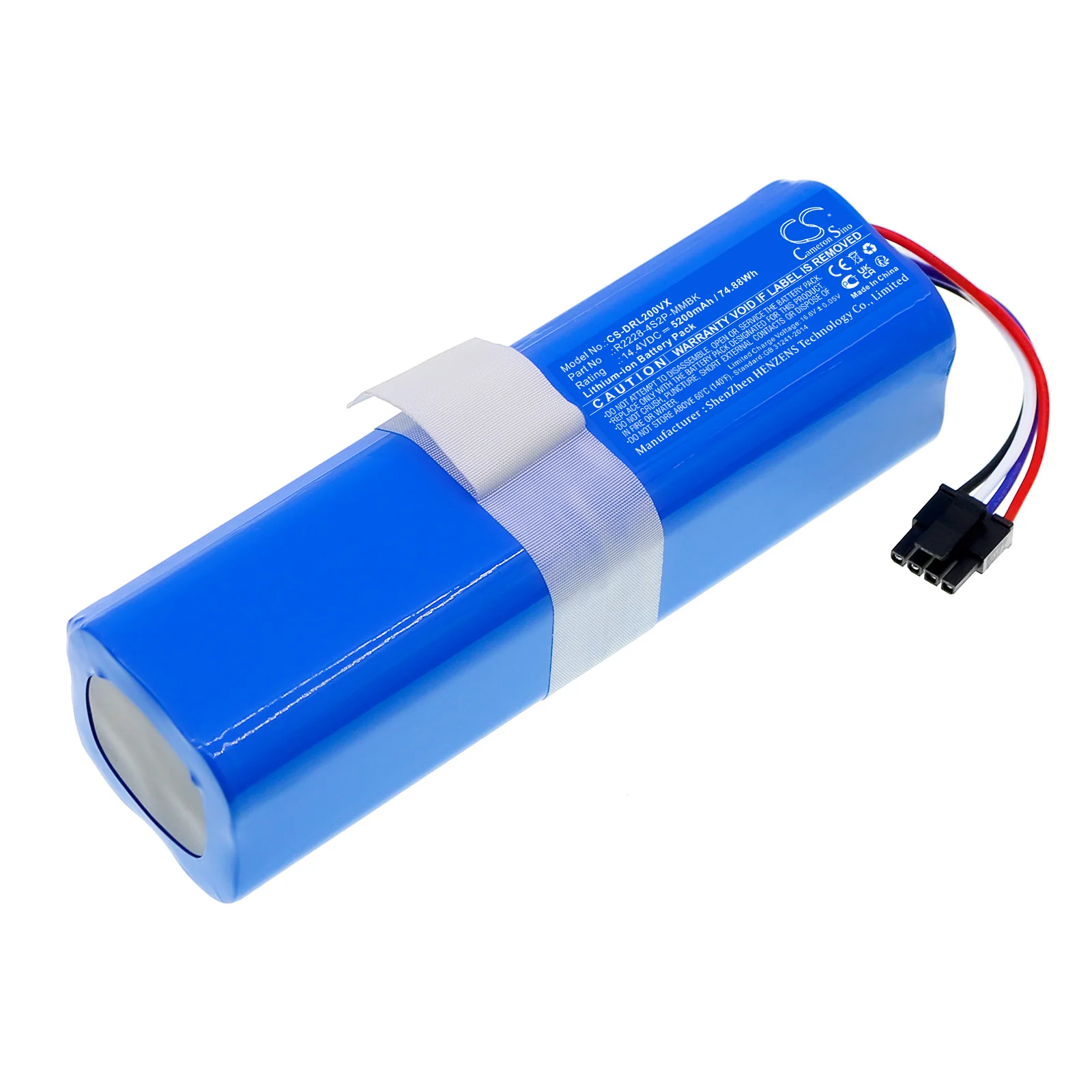 CS-DRL200VX : Battery for Dreame Bot X30 Ultra, RLX41CE, RLX56C and others - Replaces Dreame P2150-4S2P-KLYEV - Image 5