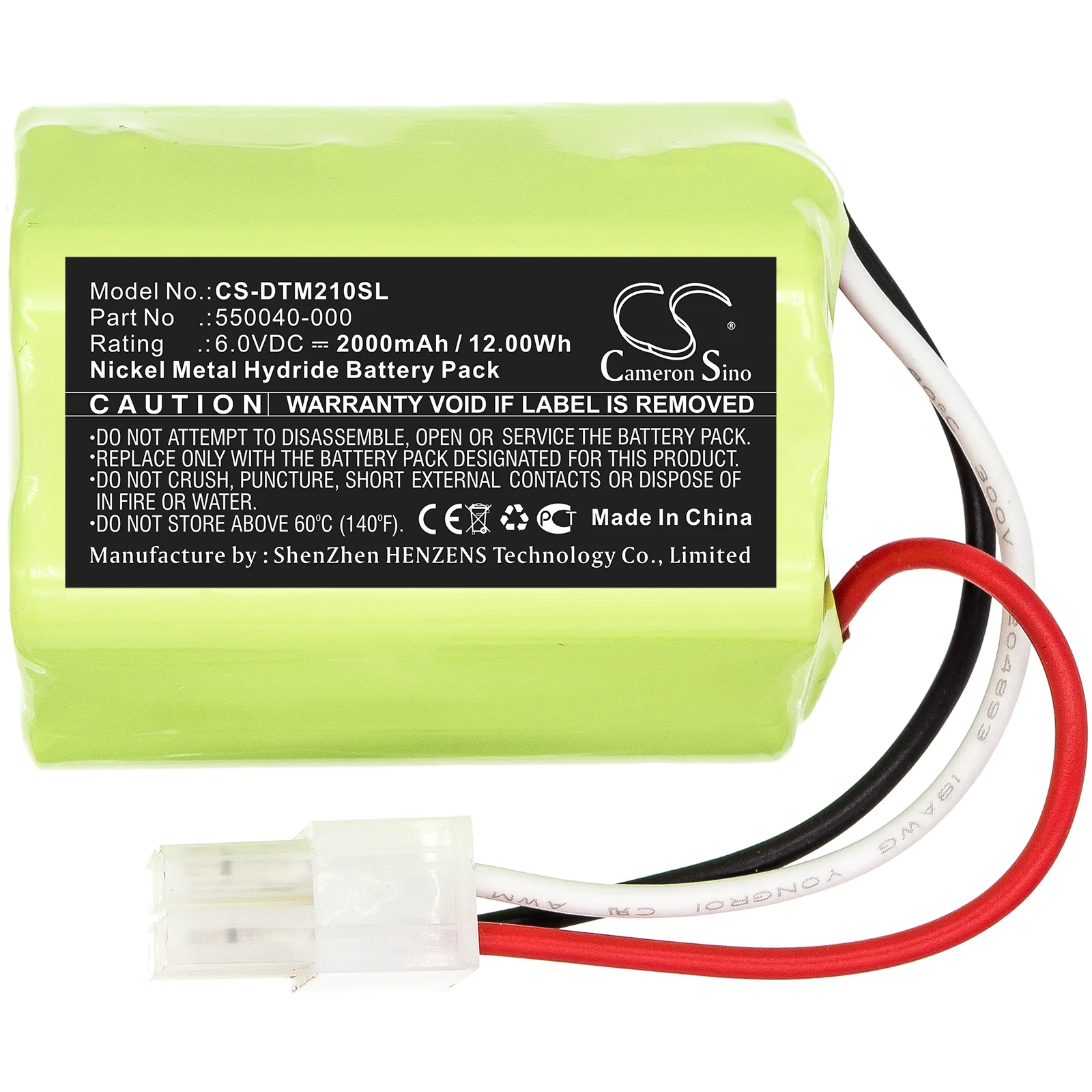 CS-DTM210SL : Battery for ONeil Microflash 2 - Replaces ONeil 550040-000 - Image 3
