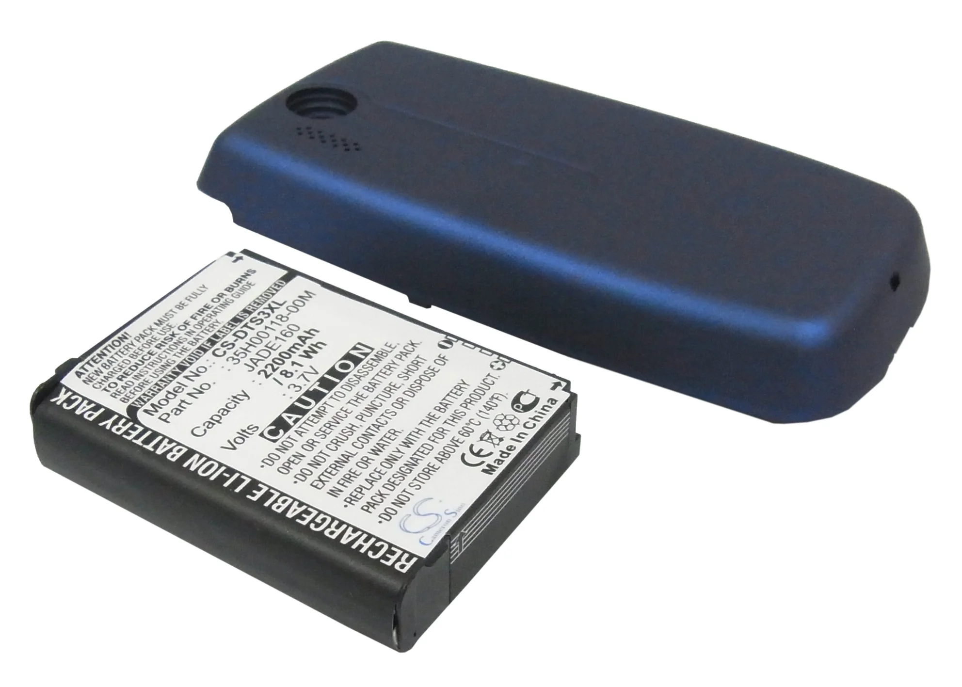 CS-DTS3XL : Battery for HTC Touch 3G, Jade, Jade 100 and others - Replaces HTC JADE160, 35H00118-00M, BA S330