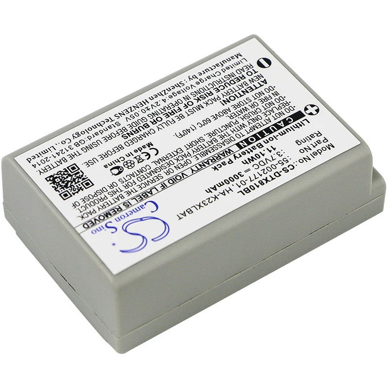 CS-DTX810BL : Battery for Casio DT-X8, DT-X8-10E, DT-X8-20E and others - Replaces Casio 55-002177-01, HA-K23XLBAT - Image 2