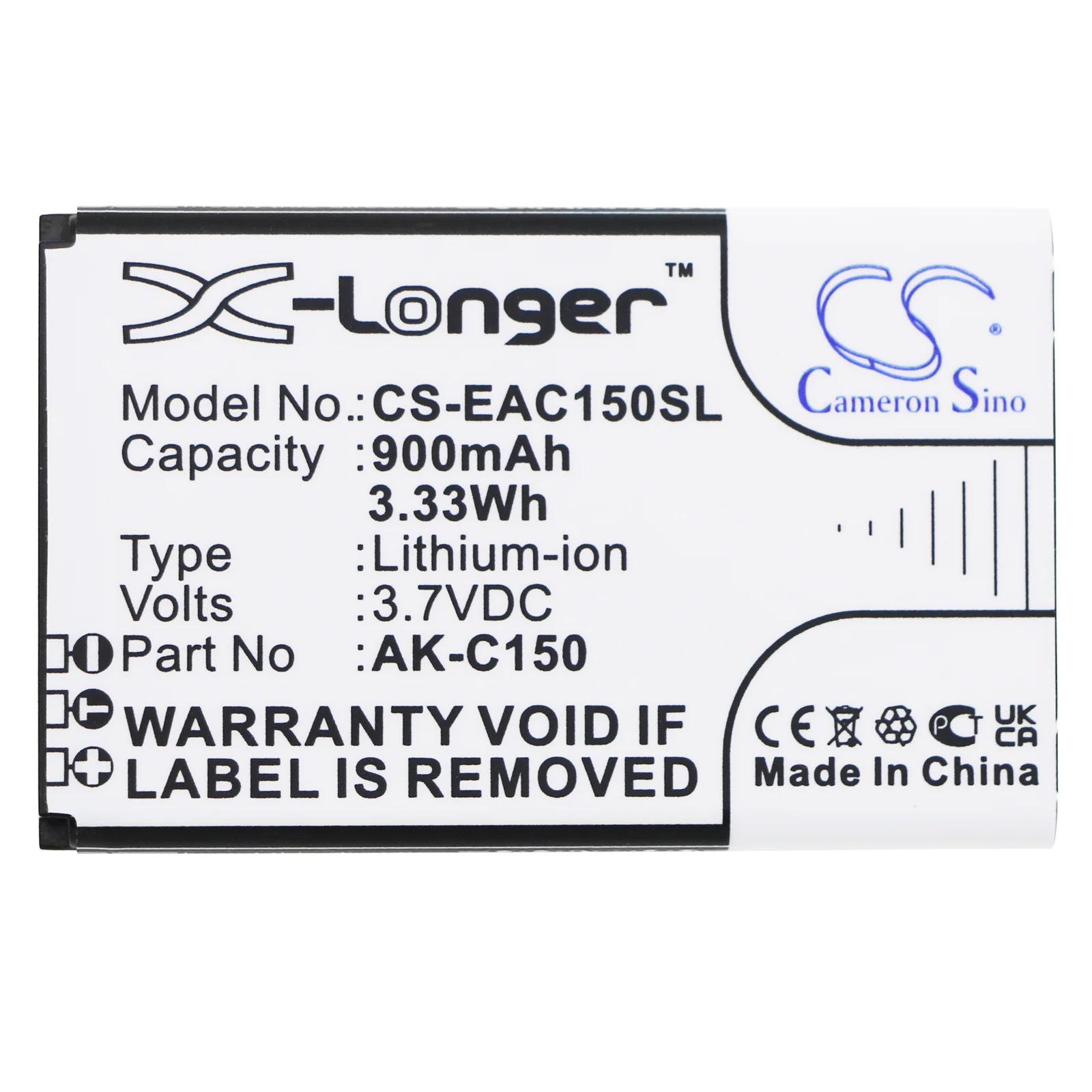 CS-EAC150SL : Battery for Emporia Telme C150, Telme C151, Telme T200 - Replaces Emporia AK-C150 - Image 3