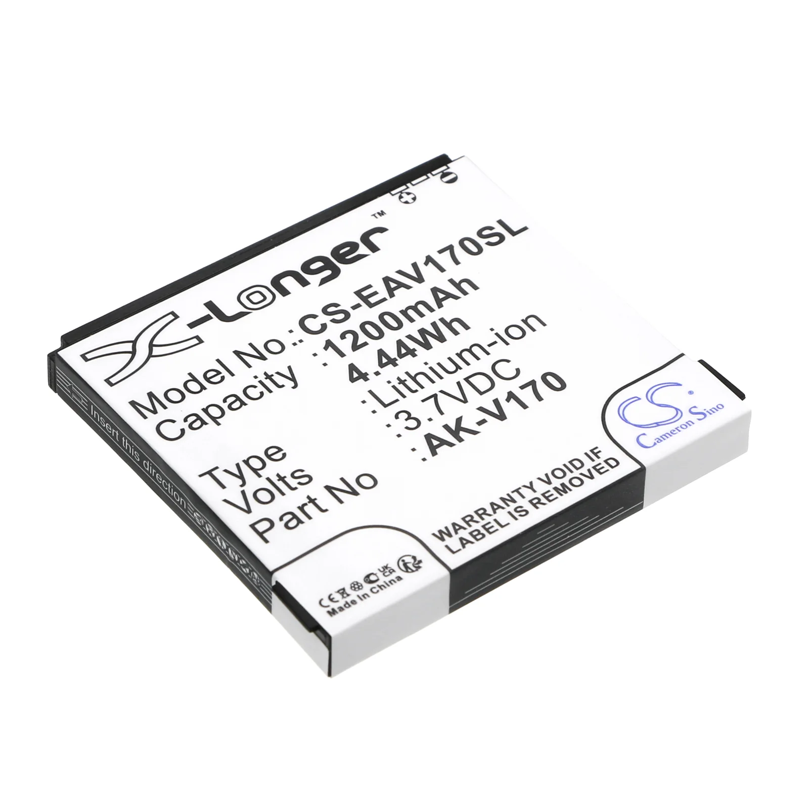 CS-EAV170SL : Battery for Emporia AK-V170, Lifeplus, Life+ - Replaces Emporia AK-V170