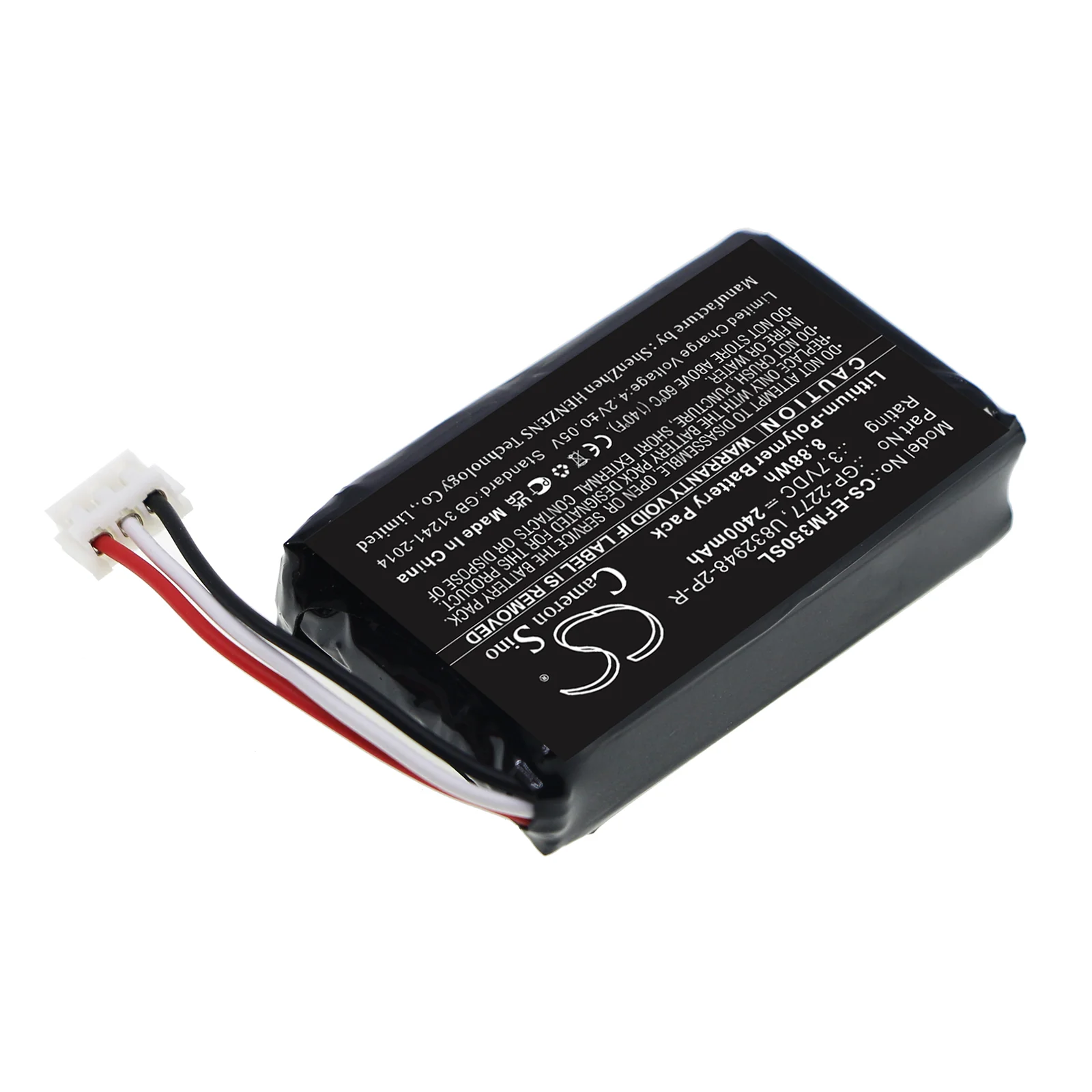 CS-EFM350SL : Battery for EXFO PPM-350D, PPM-350D PON Power Meter - Replaces EXFO GP-2277, U832948-2P-R - Image 2