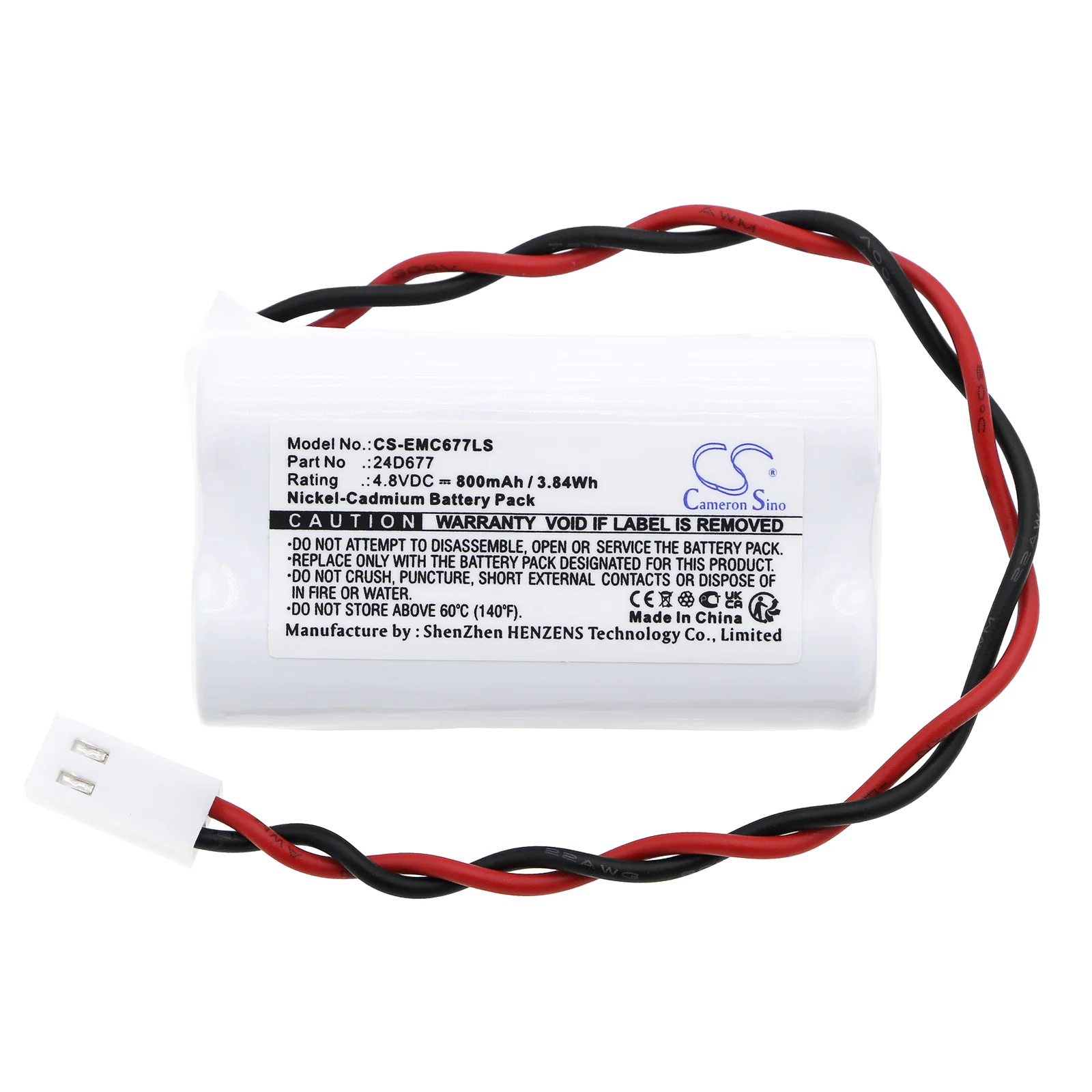 CS-EMC677LS : Battery for Dual-Lite CV3GEB, CV3GEBI, CV3GEW and others - Replaces Dual-Lite 24D677 - Image 5