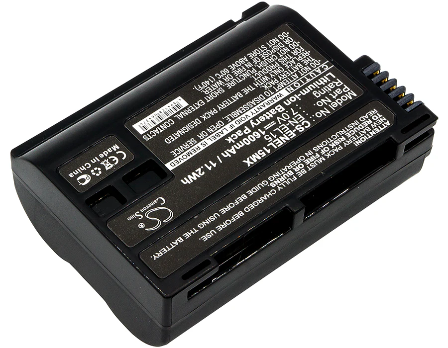 CS-ENEL15MX : Battery for NiKon Coolpix D7000, D800, Digital SLR D800 and others - Replaces NiKon EN-EL15, EN-EL15A, EN-EL15B and others - Image 3