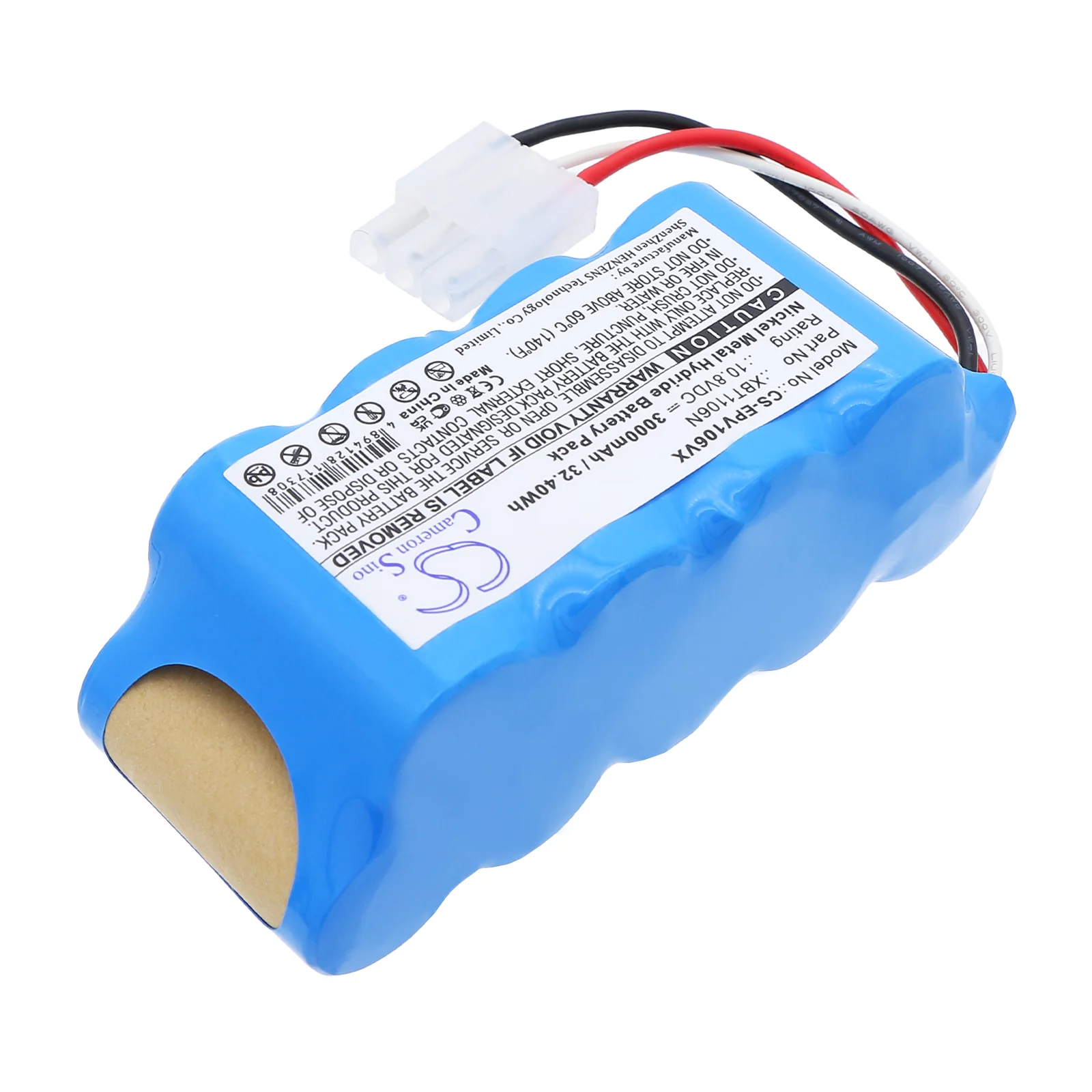 CS-EPV106VX : Battery for Euro Pro Shark Navigator SV116N Freestyle, SV1106N - Replaces Euro Pro XBT1106N - Image 4