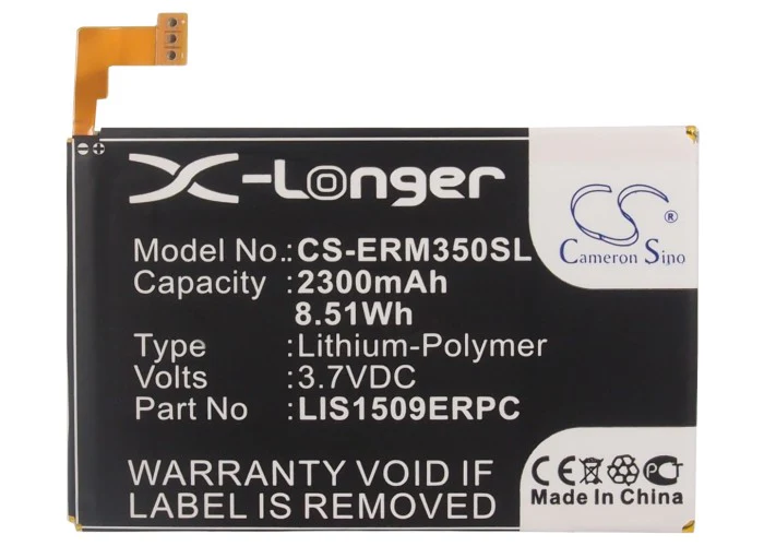 CS-ERM350SL : Battery for Sony Ericsson Xperia SP, M35i, M35c and others - Replaces Sony Ericsson 1266-340.1, LIS1509ERPC - Image 5