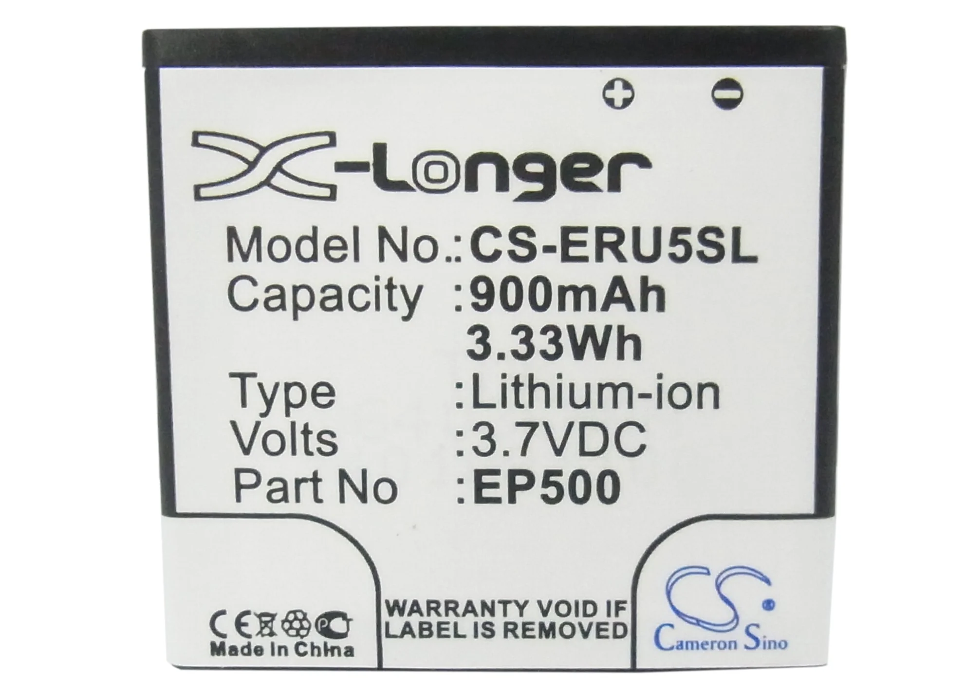 CS-ERU5SL : Battery for Sony Ericsson U5, U5i Vivaz, U5i Cosmic and others - Replaces Sony Ericsson EP500 - Image 5