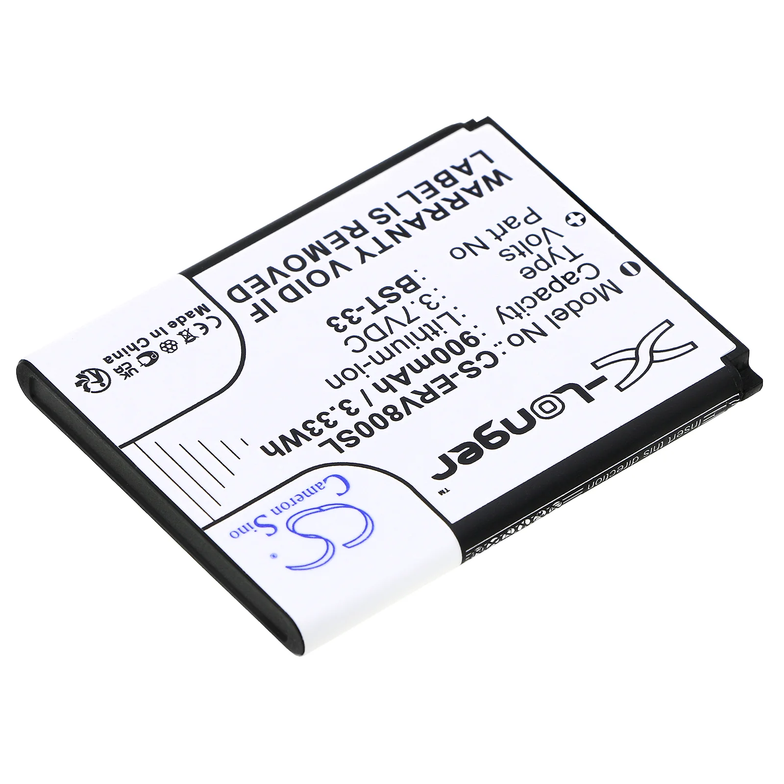 CS-ERV800SL : Battery for Sony Ericsson Z800, V800i, V800 and others - Replaces Vodafone SEBA01 - Image 2