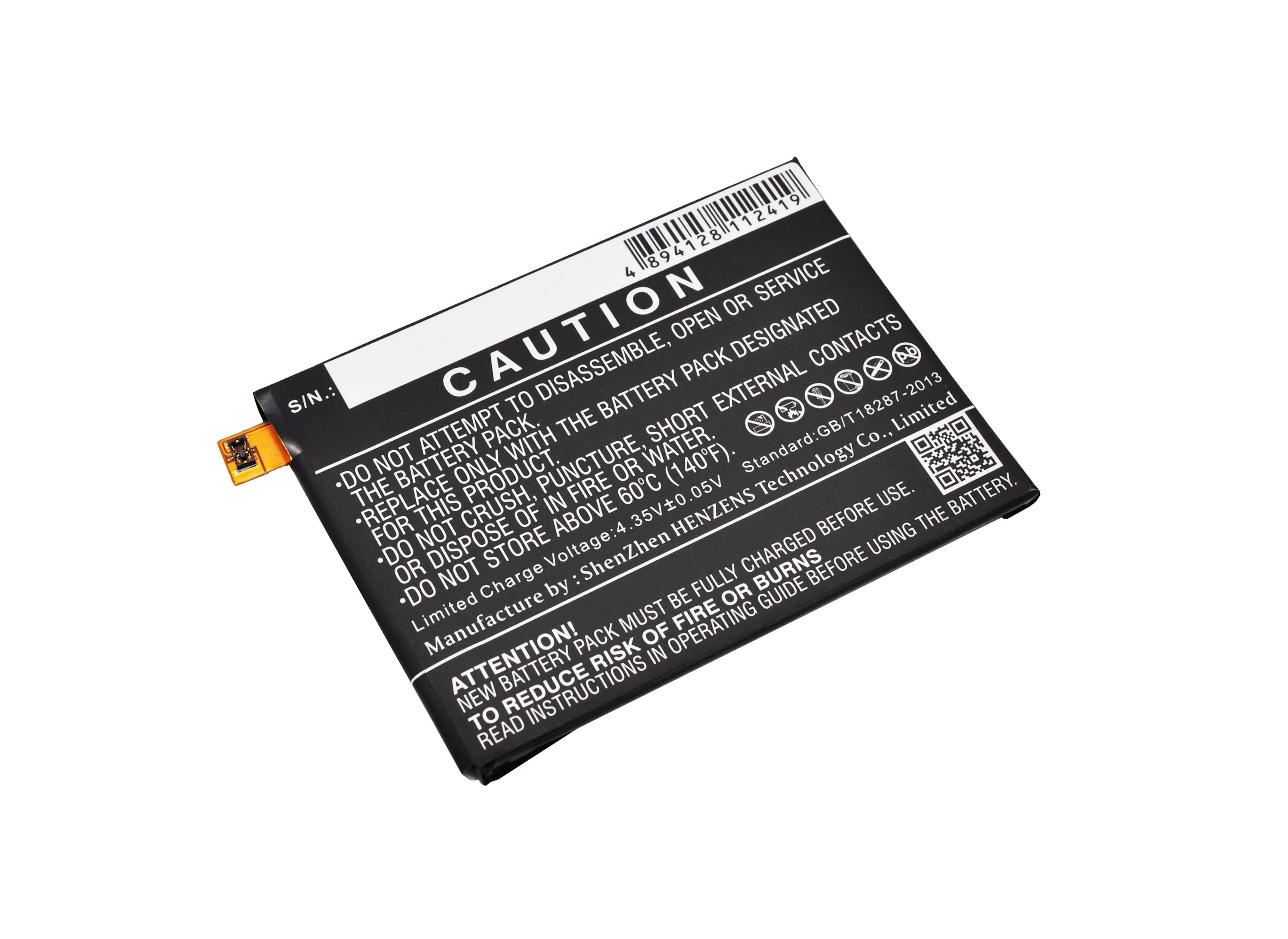 CS-ERZ500SL : Battery for Sony Xperia Z5, Xperia Z5 Dual, SO-01H and others - Replaces Sony LIS1593ERPC, 1294-1249 - Image 3