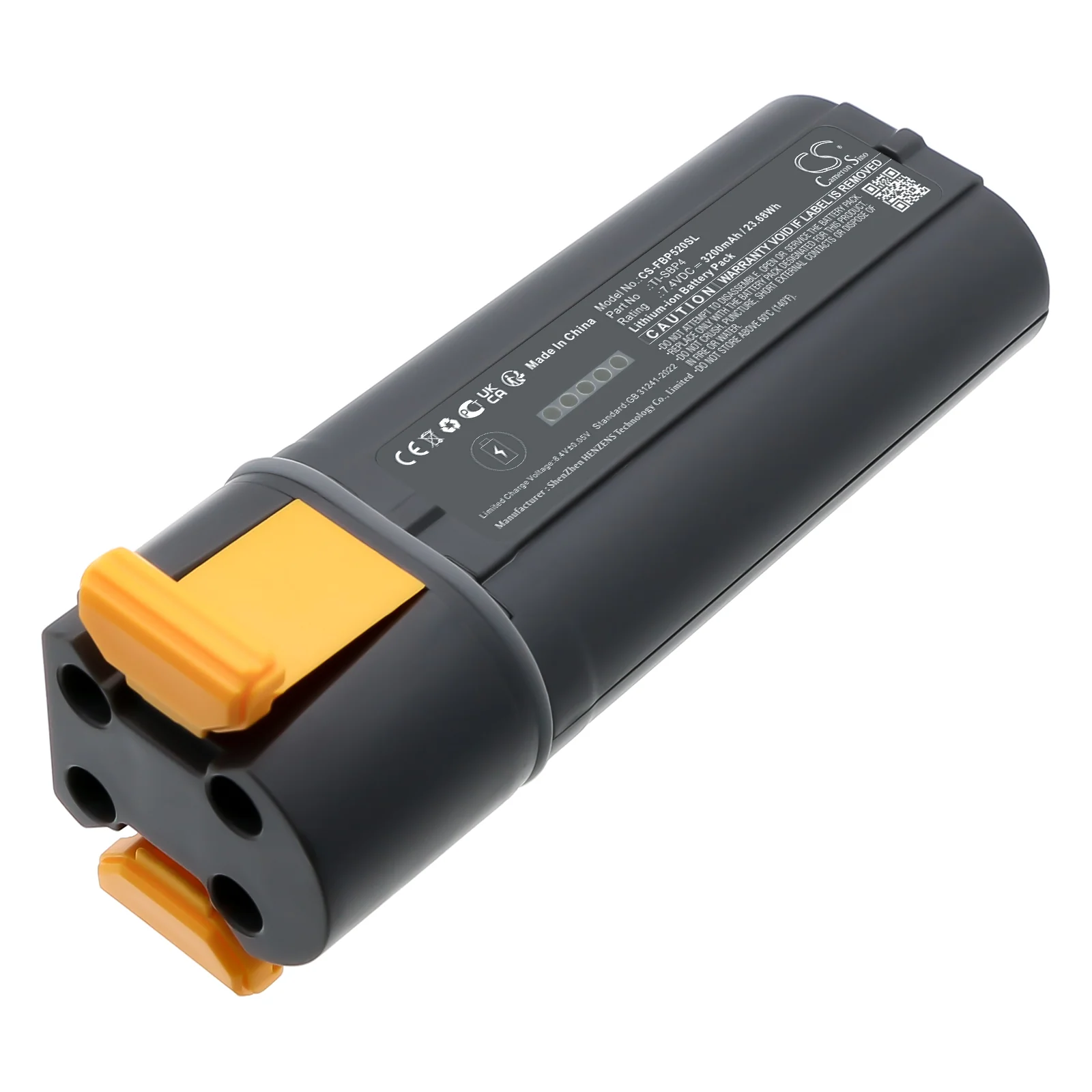 CS-FBP520SL : Battery for Fluke TiX520, TiX560, TiX501 and others - Replaces Fluke TI-SBP4, 1717T1 - Image 2