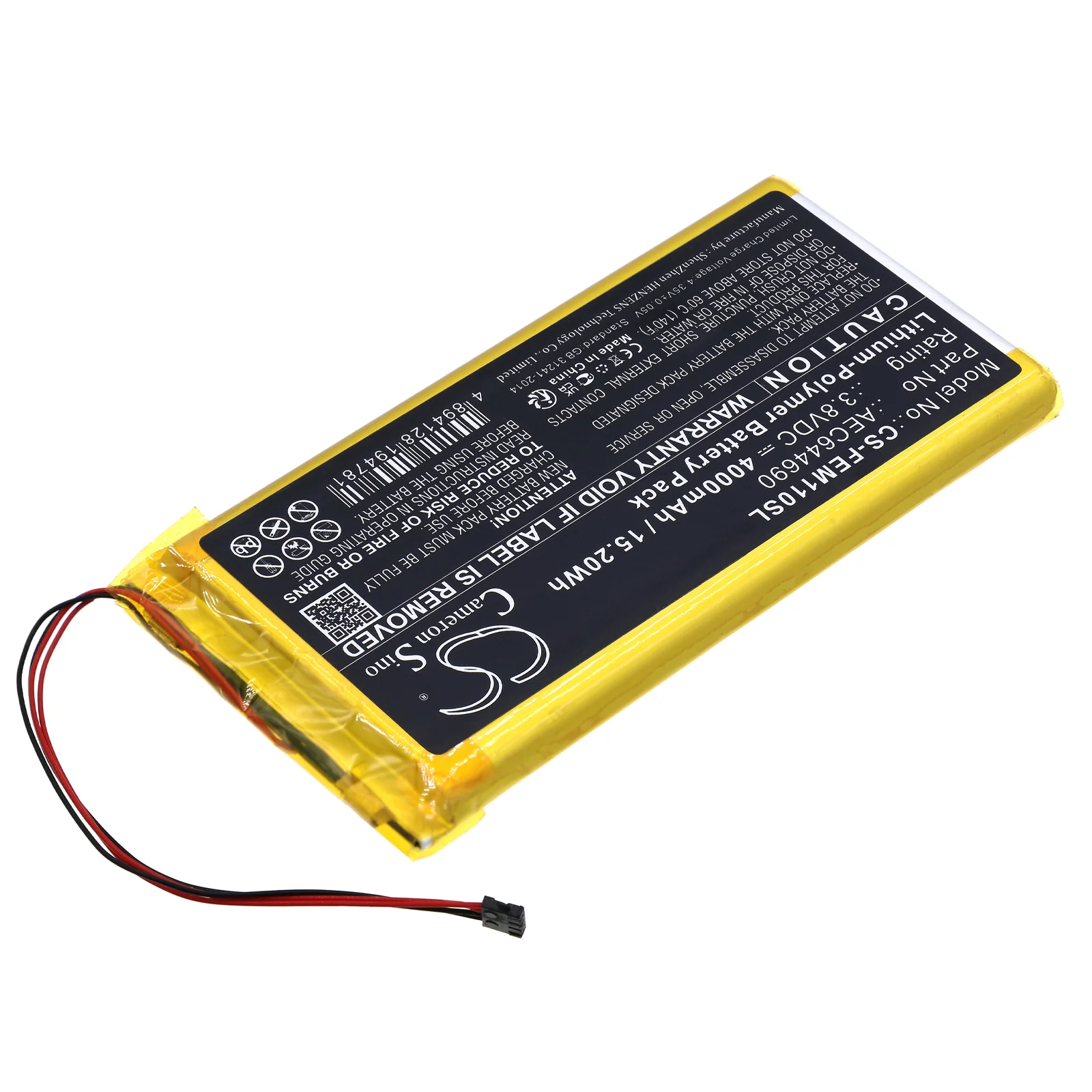 CS-FEM110SL : Battery for Fiio M11 - Replaces Fiio AEC644690 - Image 2