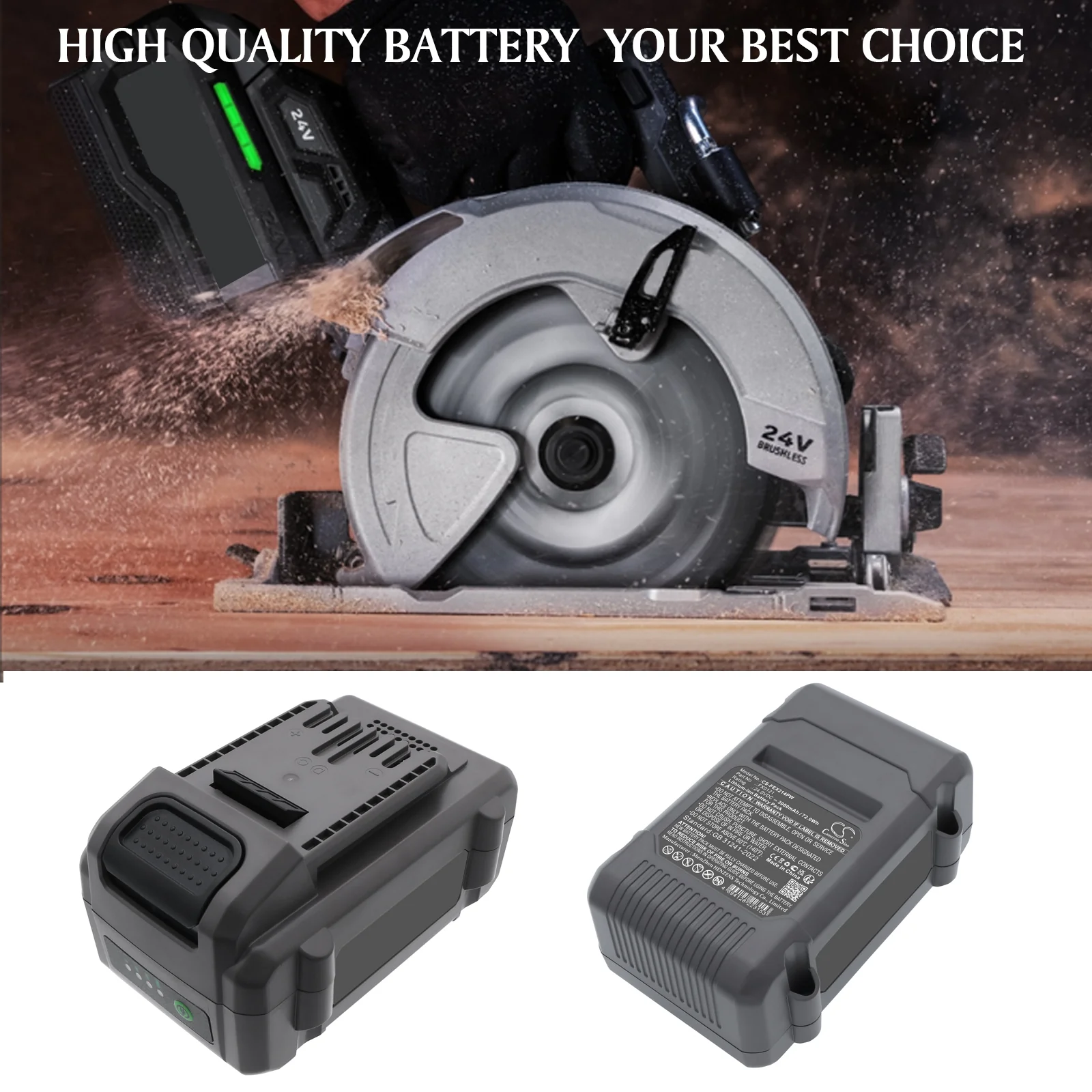 CS-FEX214PW : Battery for FLEX  FX1431A, FX2141R, FX2141-Z and others - Replaces FLEX FX0121, FX0311-1, FX0411 and others - Image 2