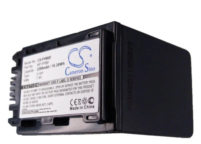 CS-FH90D : Battery for Sony CR-HC51E, DCR-30, DCR-DVD92 and others - Replaces Sony NP-FH90 - Image 5