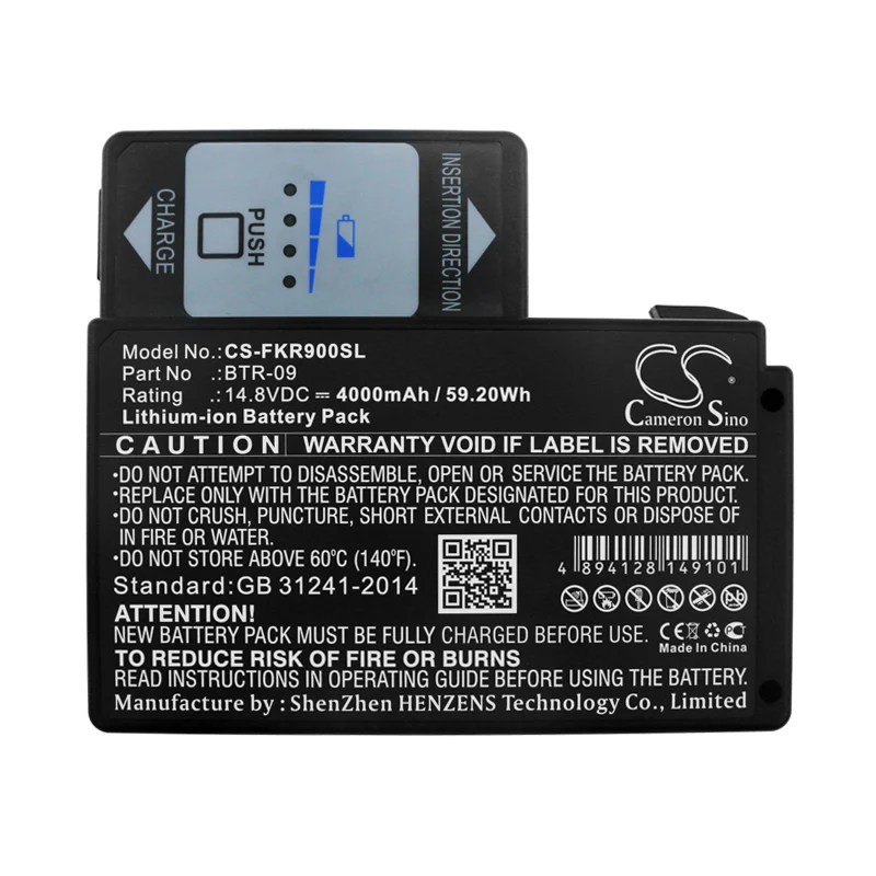 CS-FKR900SL : Battery for Fujikura FSM-80C, FSM-61S, FSM-62S and others - Replaces Fujikura BTR-09 - Image 3