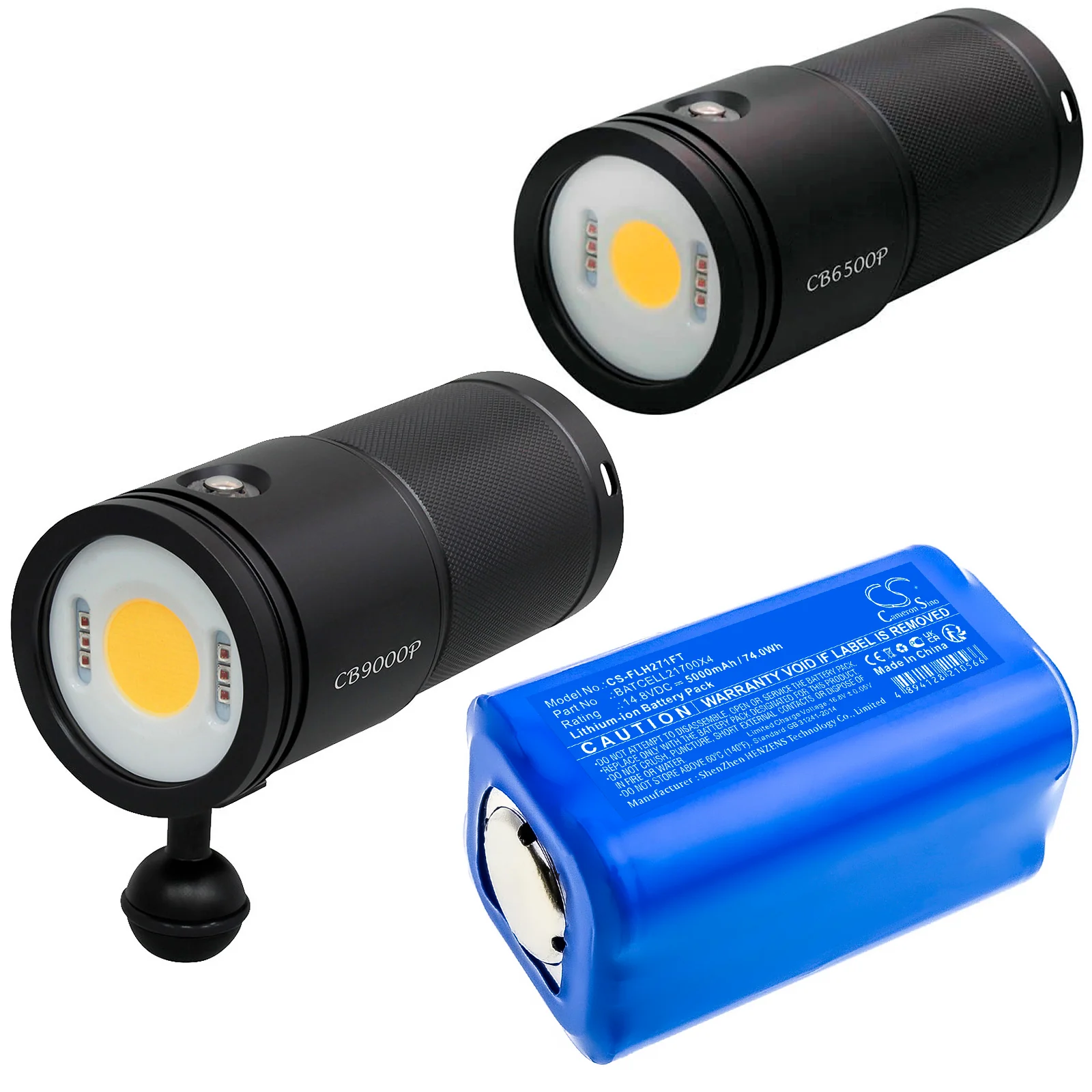 CS-FLH271FT : Battery for Bigblue CB9000P, CB10000PRC, CB 9000P and others - Replaces Bigblue BATCELL21700X4 - Image 4