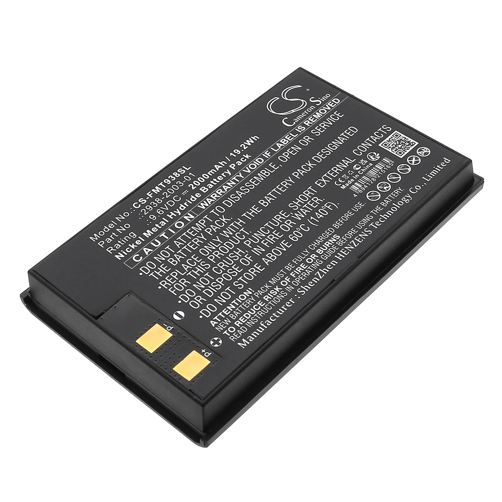 CS-FMT938SL : Battery for Fluke Microtest 2-Way Injector Tester, Microtest PentaScanner, Microtest PentaScanner+ - Replaces Fluke 2938-2003-01, 2938-2003-02 - Image 4