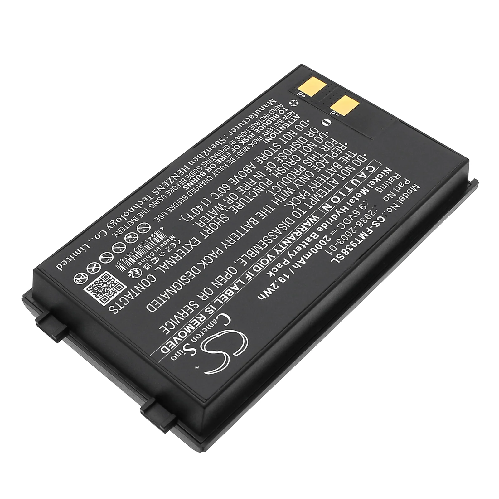 CS-FMT938SL : Battery for Fluke Microtest 2-Way Injector Tester, Microtest PentaScanner, Microtest PentaScanner+ - Replaces Fluke 2938-2003-01, 2938-2003-02 - Image 5