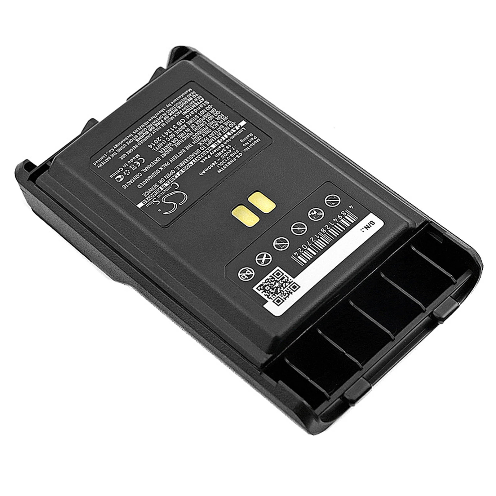 CS-FNB35TW : Battery for Vertex Standard VX-351, VX-354, VX-359 - Replaces Vertex Standard FNB-V130LI, FNB-V130LI-UNI - Image 2