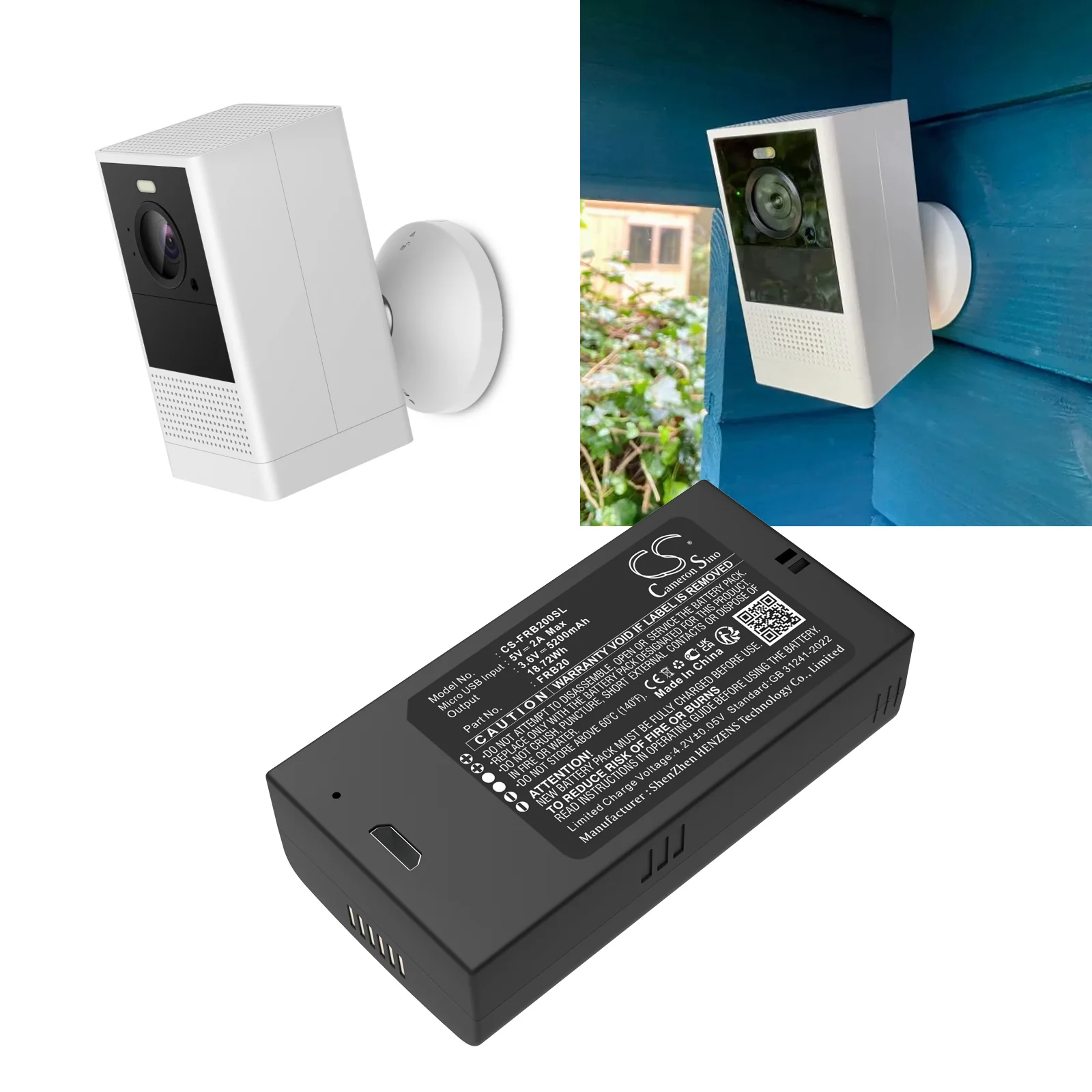CS-FRB200SL : Battery for Imou Cell 2 Camera - Replaces Imou FRB20 - Image 6