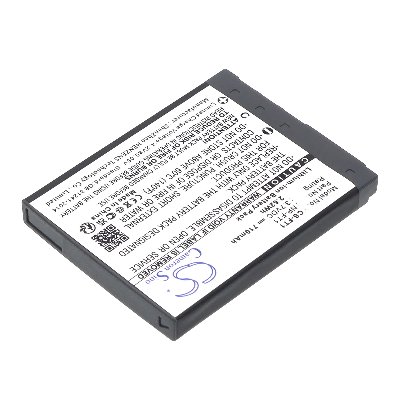 CS-FT1 : Battery for Sony Cyber-shot DSC-T3, Cyber-shot DSC-L1/L, Cyber-shot DSC-T1 and others - Replaces Sony NP-FT1 - Image 2