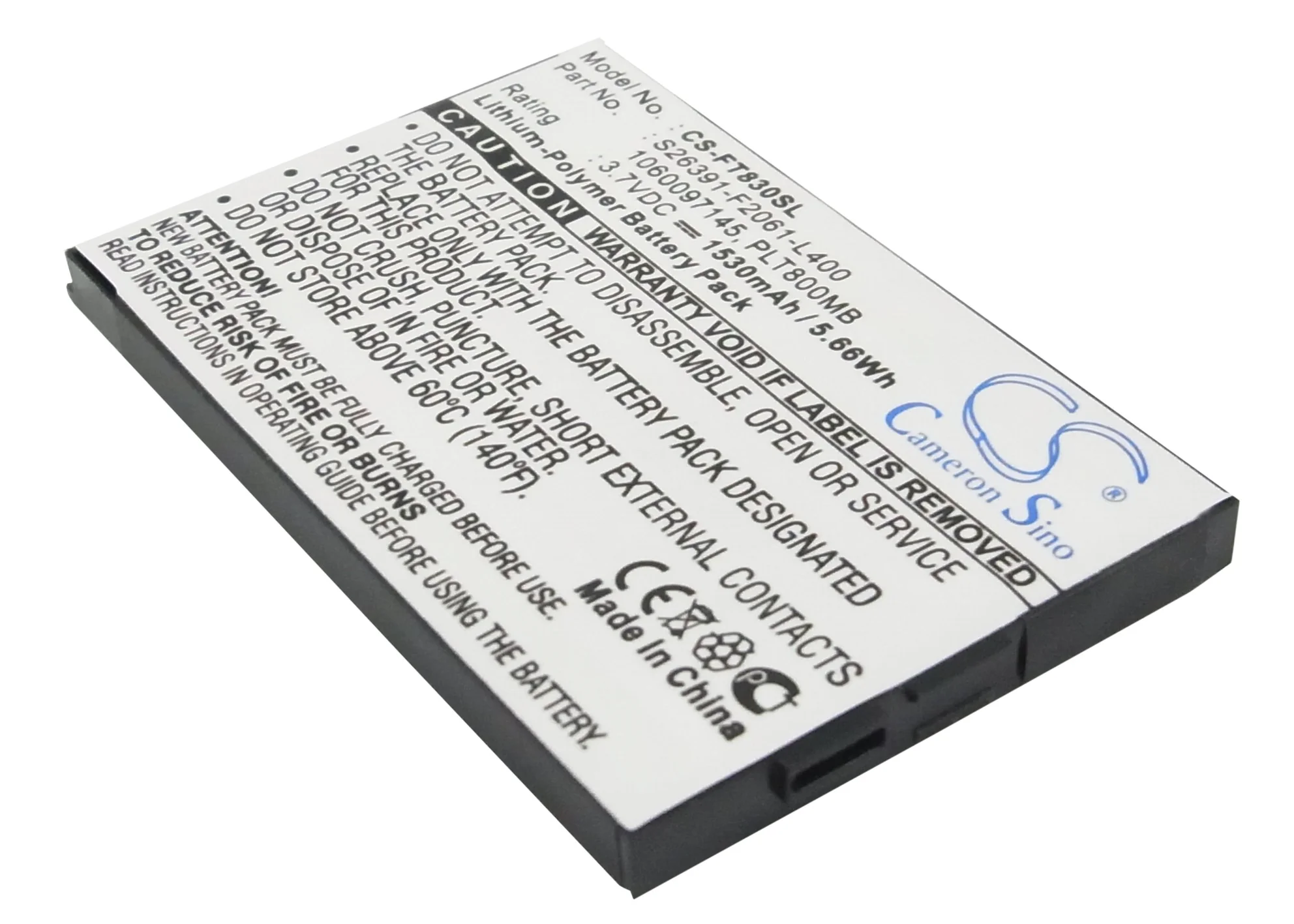 CS-FT830SL : Battery for Fujitsu Loox T800, Loox T810, Loox T830 - Replaces Fujitsu S26391-F2061-L400, 1060097145, PLT800MB and others