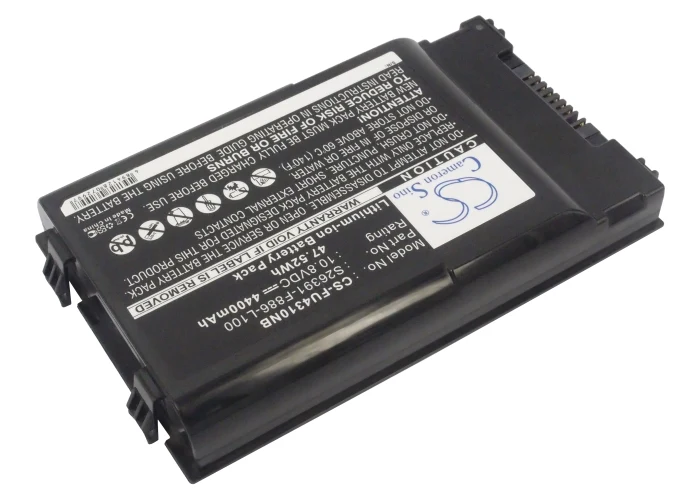 CS-FU4310NB : Battery for Fujitsu LifeBook T1010, LifeBook T1010LA, LifeBook T4310 and others - Replaces Fujitsu CP422590-02, FMVNBP171, FPCBP200 and others - Image 2