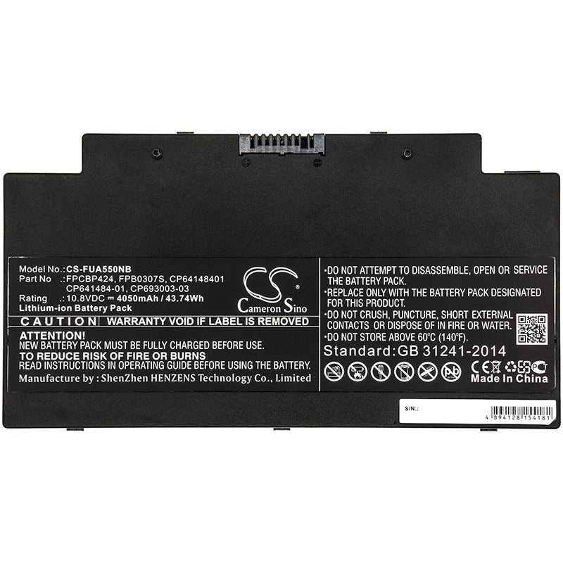 CS-FUA550NB : Battery for Fujitsu Lifebook AH77/M, Lifebook AH77/S, LifeBook A556 and others - Replaces Fujitsu CP641484-01, CP64148401, FPCBP424 and others - Image 3