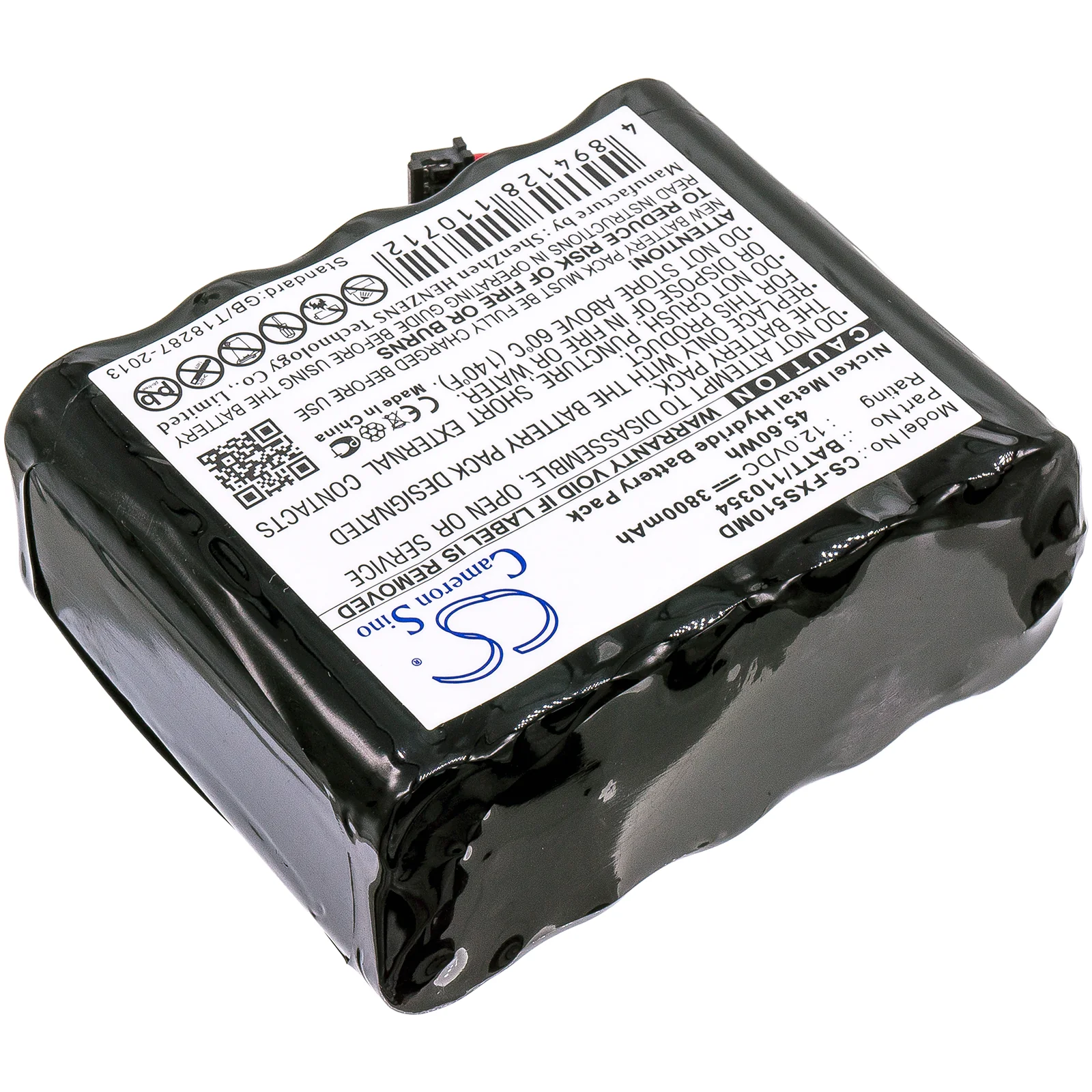 CS-FXS510MD : Battery for Fukuda Monitor DS5100, Denshi 5100 Monitor, Denshi DS5100E Monitor - Replaces Fukuda 10TH-2400A-WC1-1, BATT/110354, EE090103 and others - Image 4