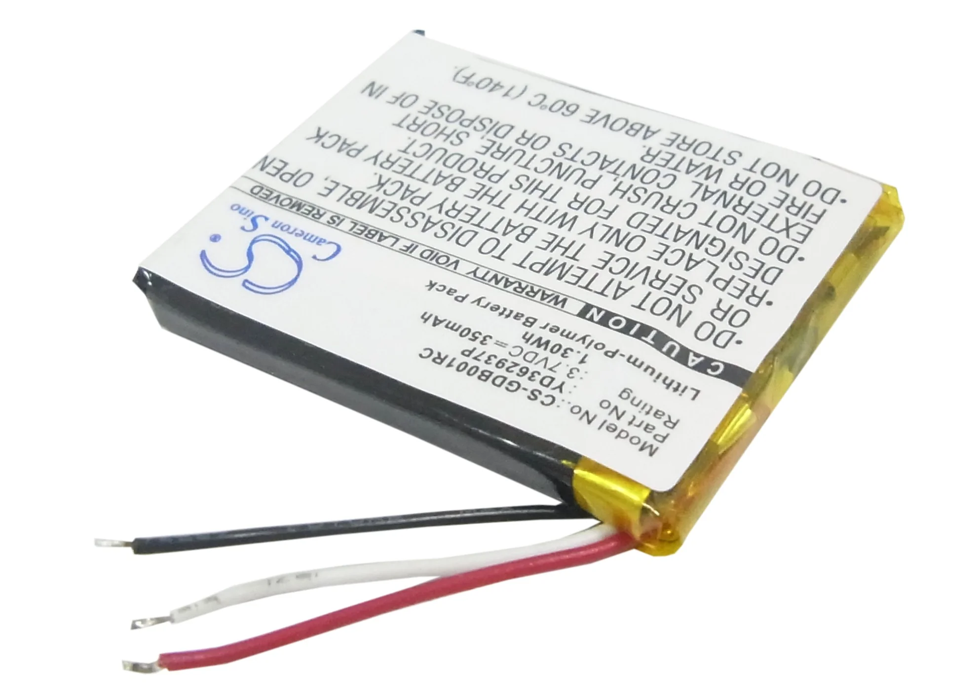 CS-GDB001RC : Battery for GoPro Wi-Fi Remote, ARMTE-001, HERO4 and others - Replaces GoPro YD362937P - Image 2