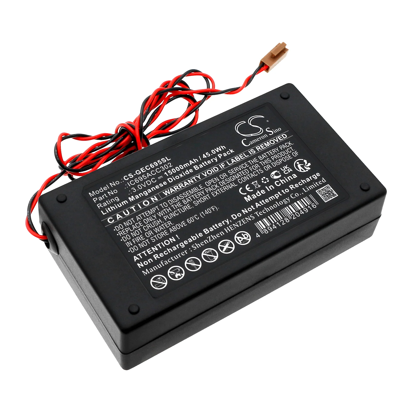 CS-GEC695SL : Battery for GE Fanuc CPUs 311, IC693, CPU374 and others - Replaces GE Fanuc IC695ACC302-AB, OSA424, IC695ACC302 and others - Image 6