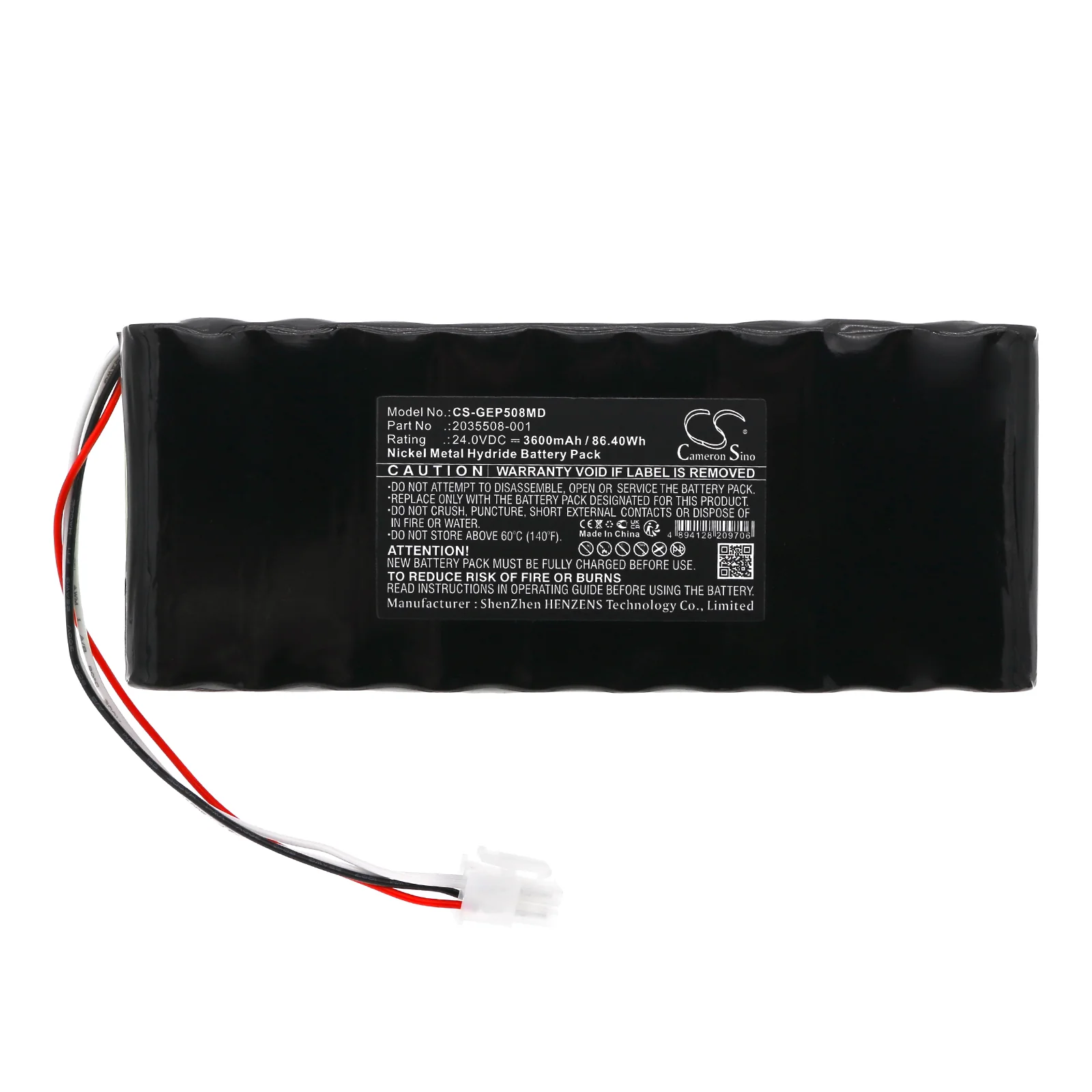 CS-GEP508MD : Battery for Criticare ELB External Power Supply - Replaces Criticare 2035508-001, 2035614-001 - Image 2