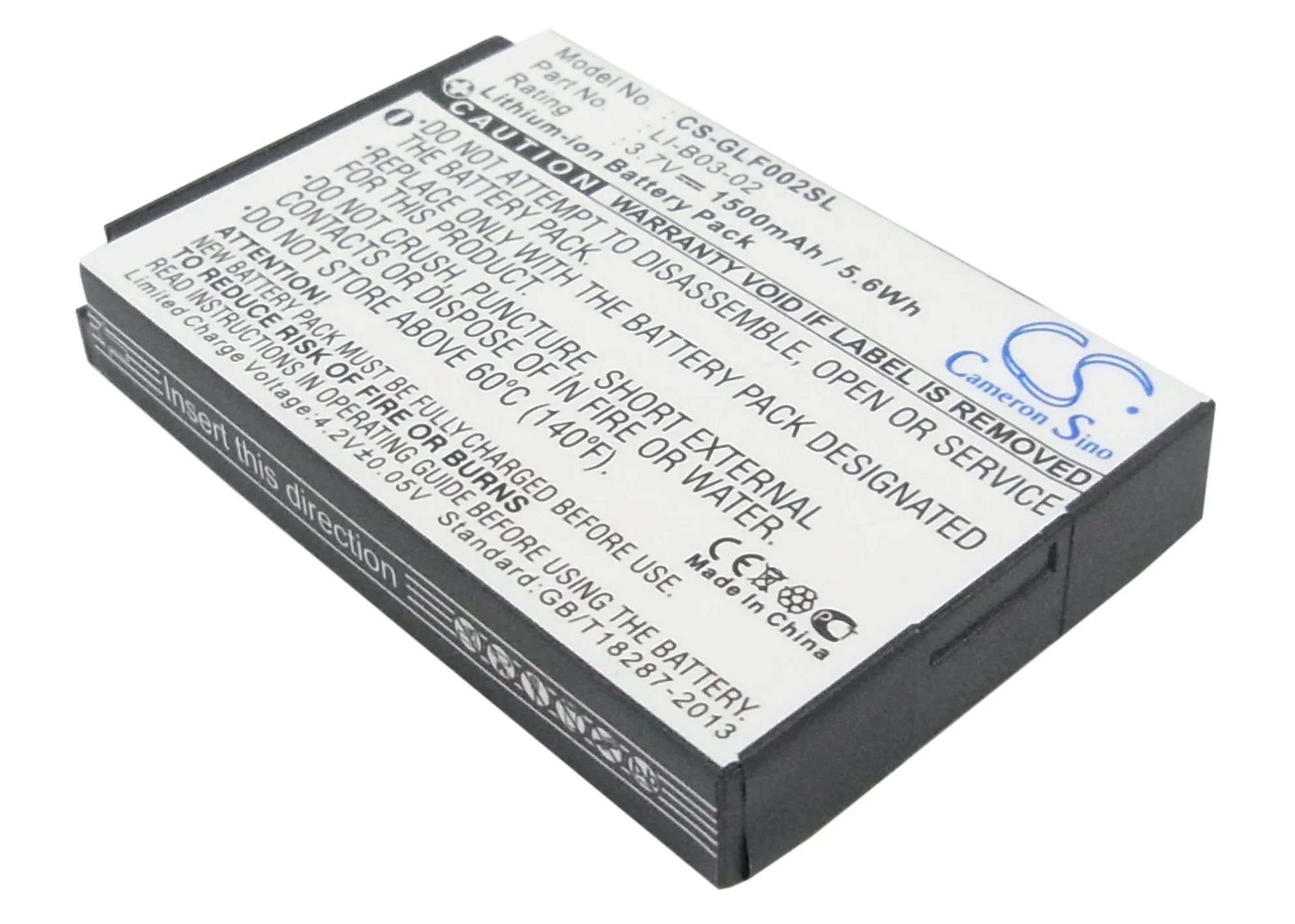 CS-GLF002SL : Battery for Golf Buddy World Platinum, Platinum, Platinum Range Finder and others - Replaces Golf Buddy LI-B03-02