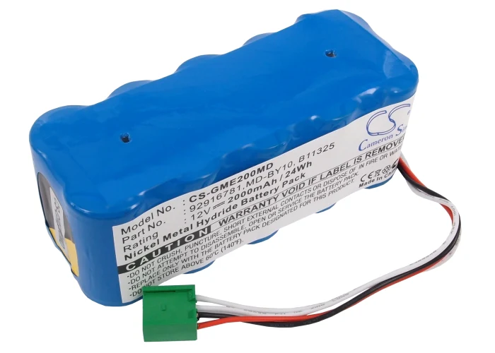 CS-GME200MD : Battery for Hellige Marquette MD 2000, Monitor Dash 2000 - Replaces Hellige 110202