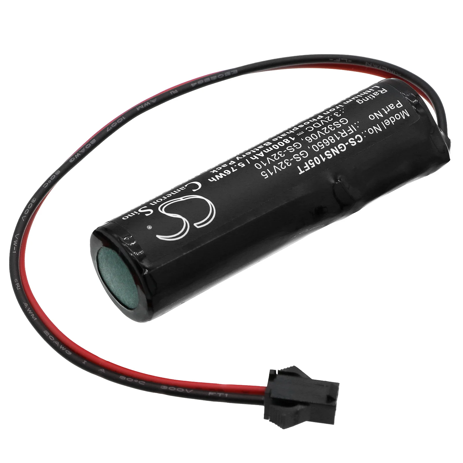 CS-GNS105FT : Battery for Gama Sonic GS-5, GS-6, GS-52 and others - Replaces Gama Sonic IFR18650, GS-32V15, GS32V06 and others - Image 2