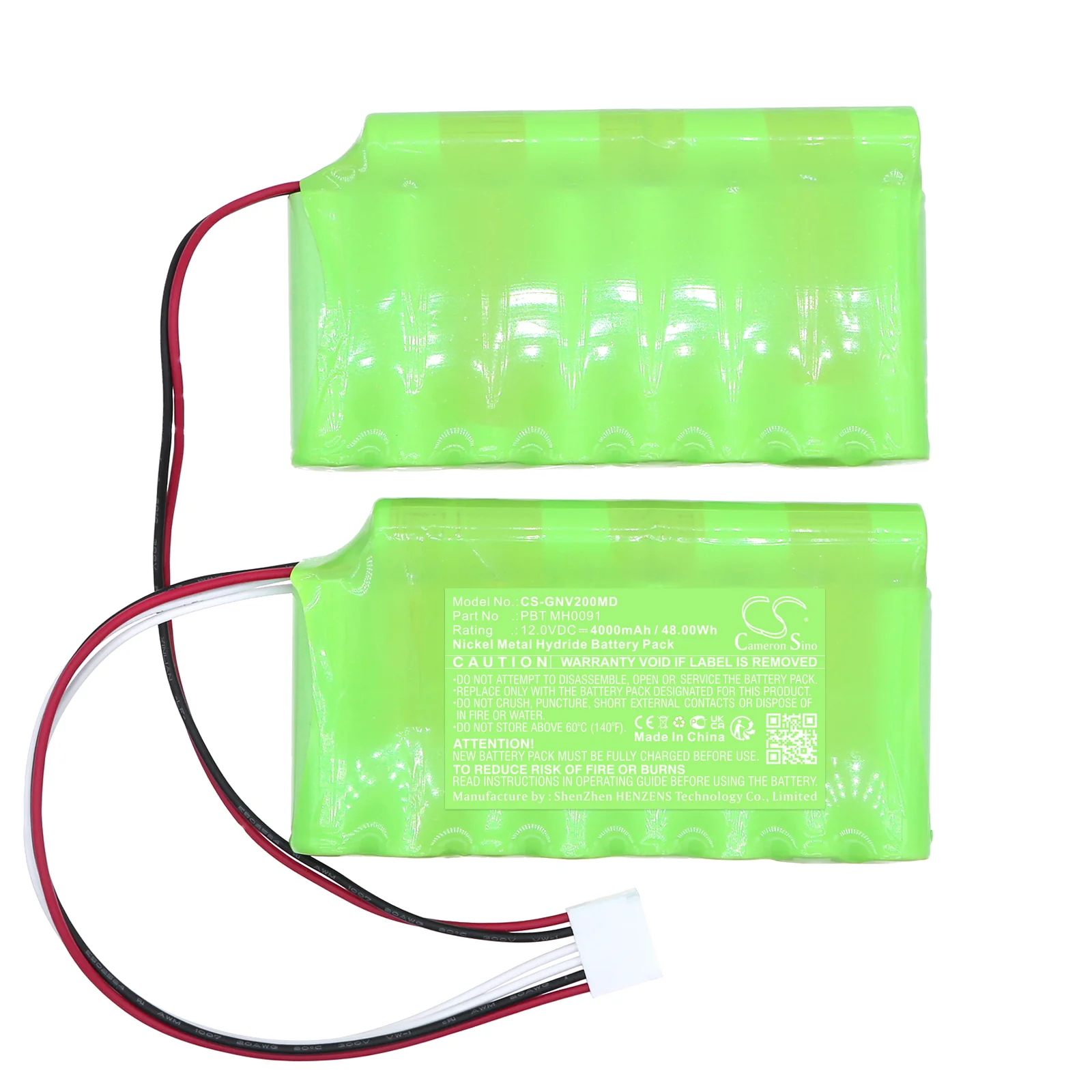 CS-GNV200MD : Battery for Globus TecarVet 2000, MagnetoVet 4000, UltrasoundVet 4000 and others - Replaces Globus PBT MH0091, G1120