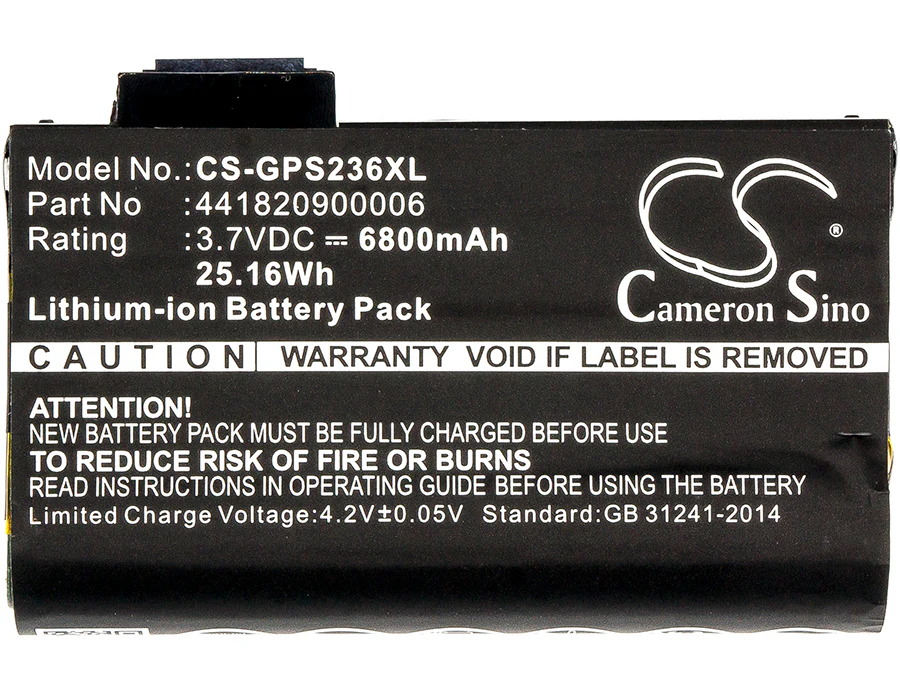 CS-GPS236XL : Battery for Getac PS236, PS336, PS236C - Replaces Getac 441820900006 - Image 5